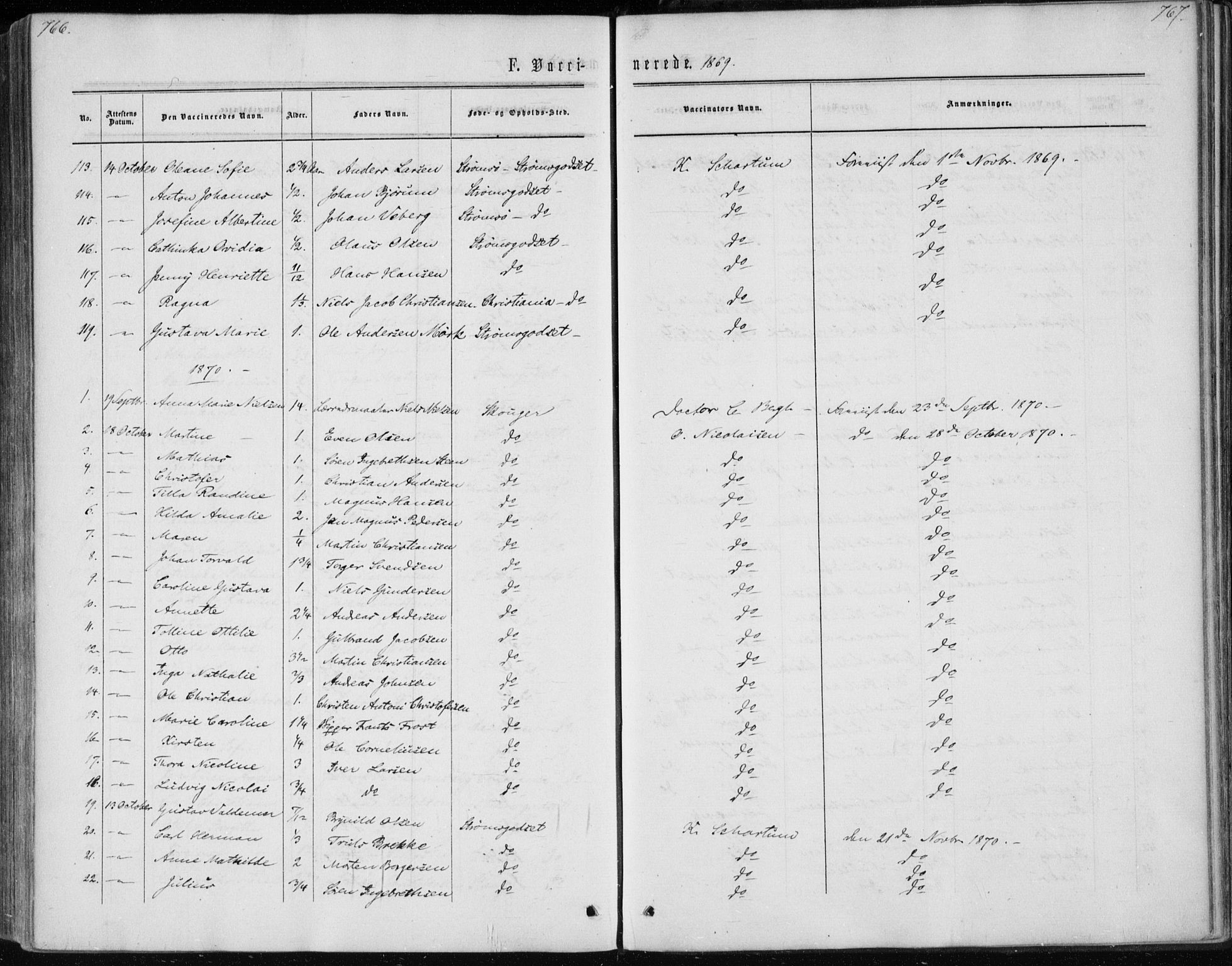 Skoger kirkebøker, AV/SAKO-A-59/F/Fa/L0004: Parish register (official) no. I 4, 1862-1872, p. 766-767