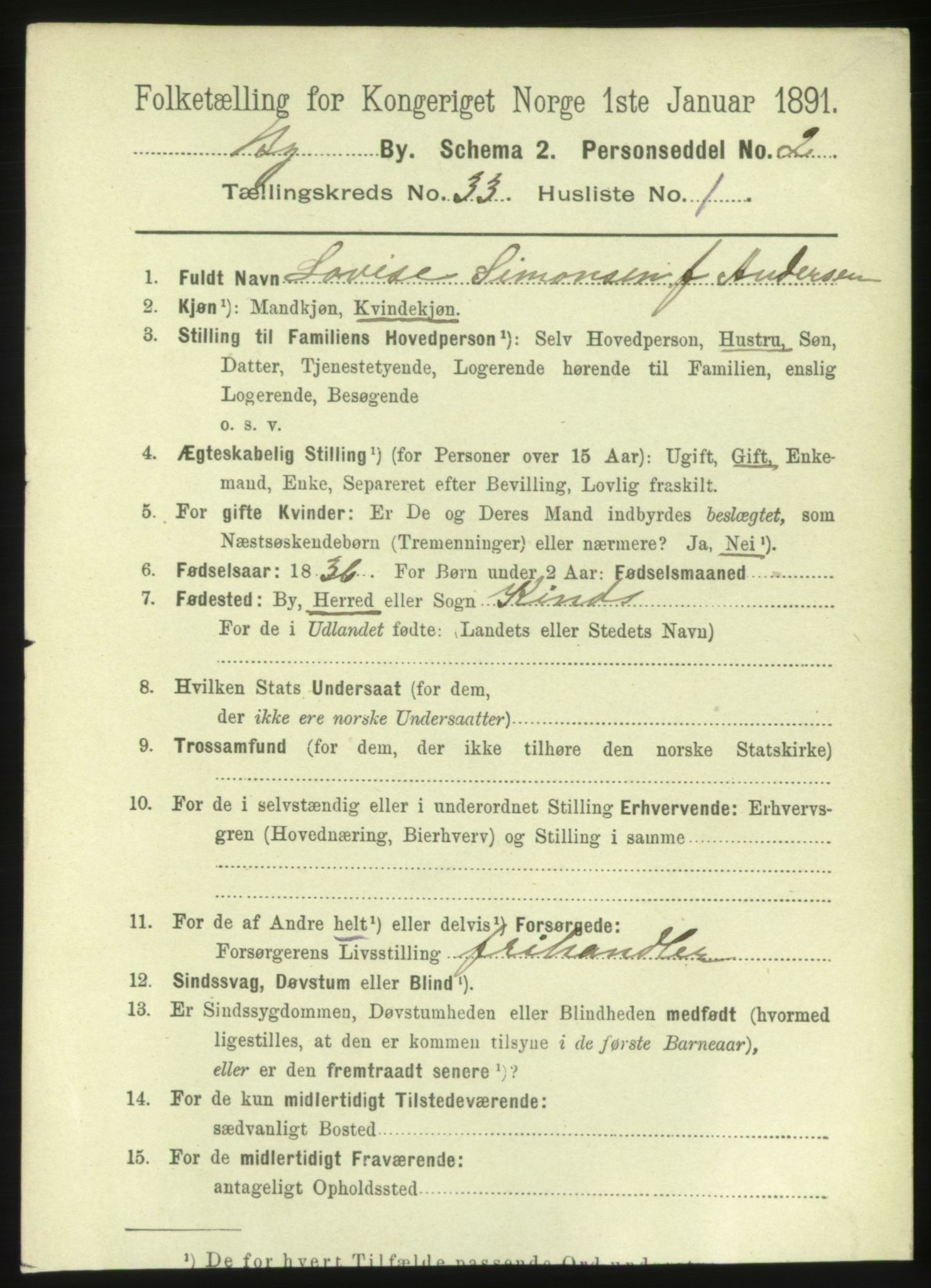 RA, 1891 Census for 1301 Bergen, 1891, p. 40924