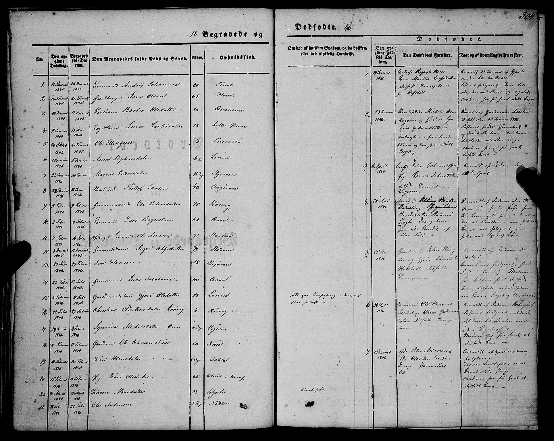 Vik sokneprestembete, AV/SAB-A-81501/H/Haa/Haaa/L0008: Parish register (official) no. A 8, 1846-1865, p. 304