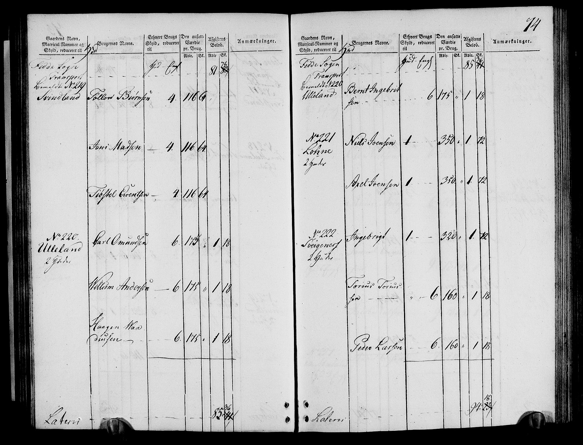 Rentekammeret inntil 1814, Realistisk ordnet avdeling, AV/RA-EA-4070/N/Ne/Nea/L0095: Lista fogderi. Oppebørselsregister, 1803-1804, p. 76