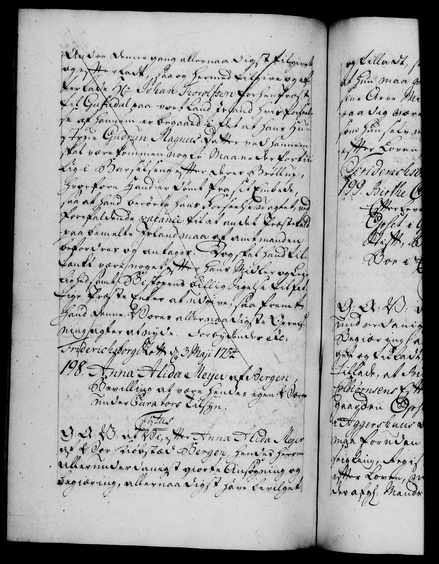 Danske Kanselli 1572-1799, AV/RA-EA-3023/F/Fc/Fca/Fcaa/L0038: Norske registre, 1753-1754, p. 712b