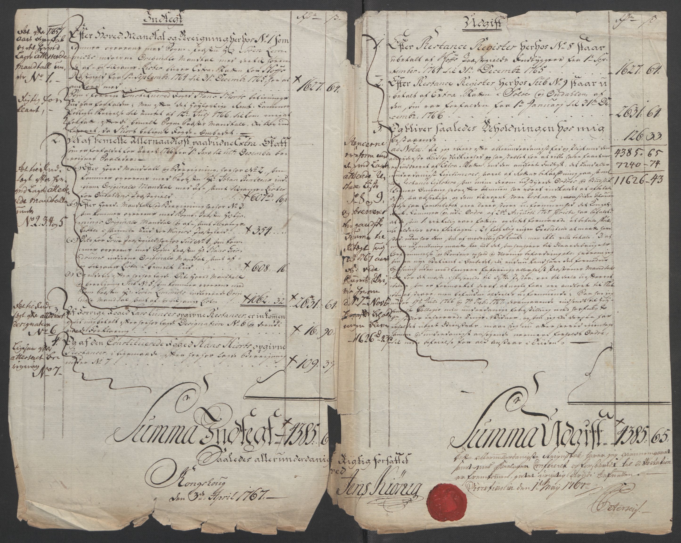 Rentekammeret inntil 1814, Reviderte regnskaper, Fogderegnskap, RA/EA-4092/R14/L0959: Ekstraskatten Solør og Odal, 1763-1770, p. 526