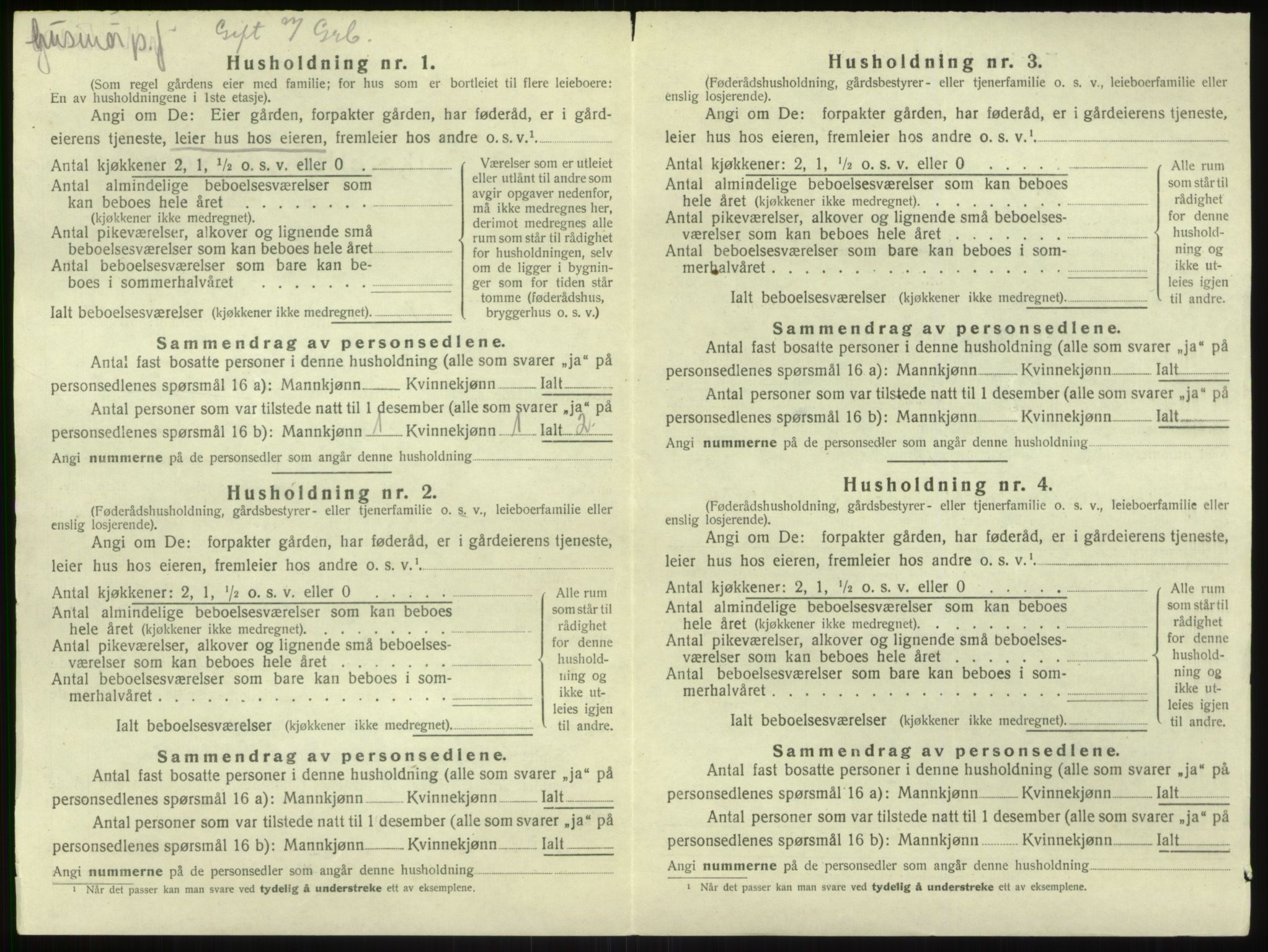 SAB, 1920 census for Kyrkjebø, 1920, p. 668