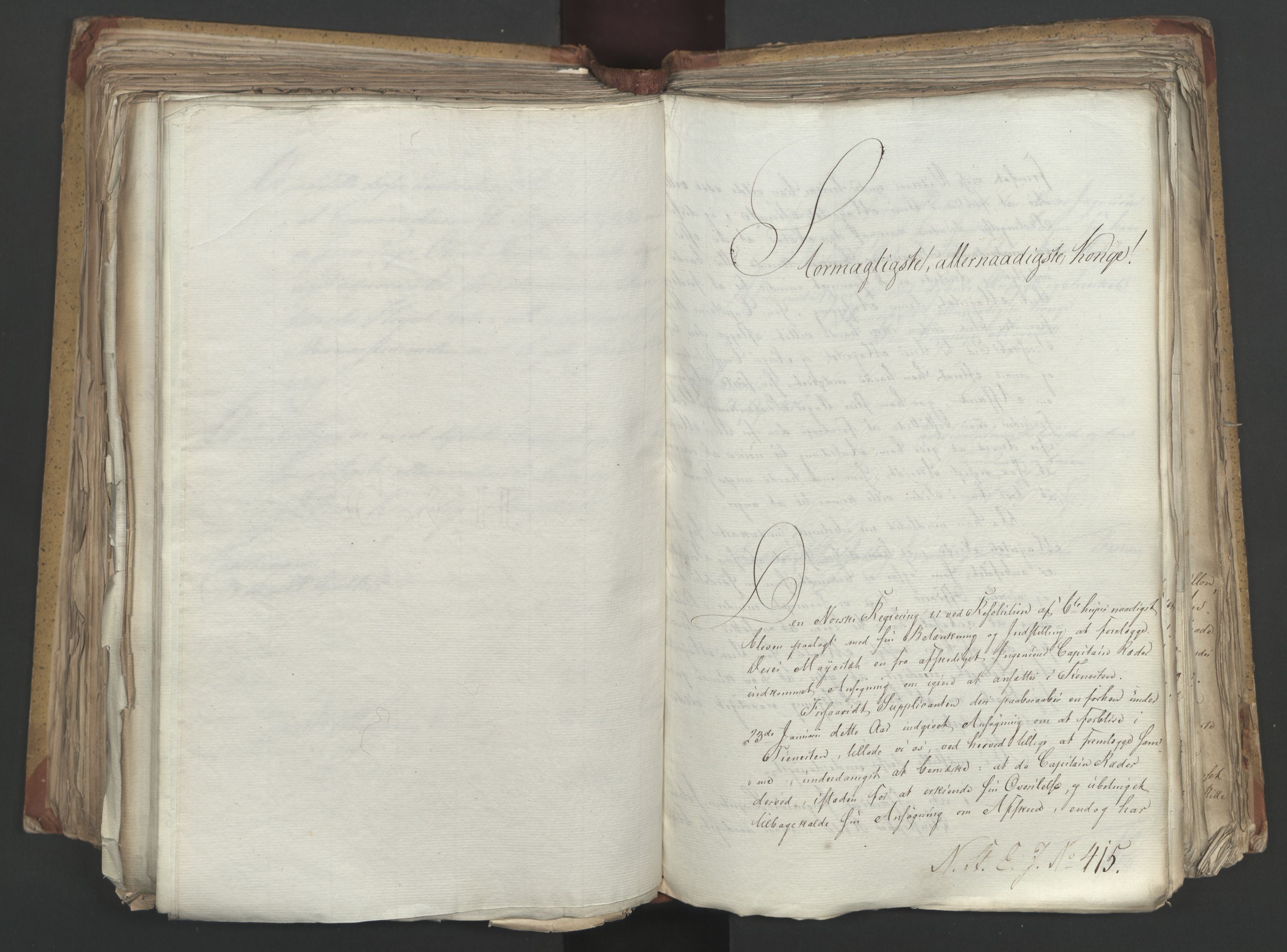 Statsrådsavdelingen i Stockholm, RA/S-1003/D/Da/L0002: Regjeringsinnstillinger nr. 263-518, 1815, p. 339