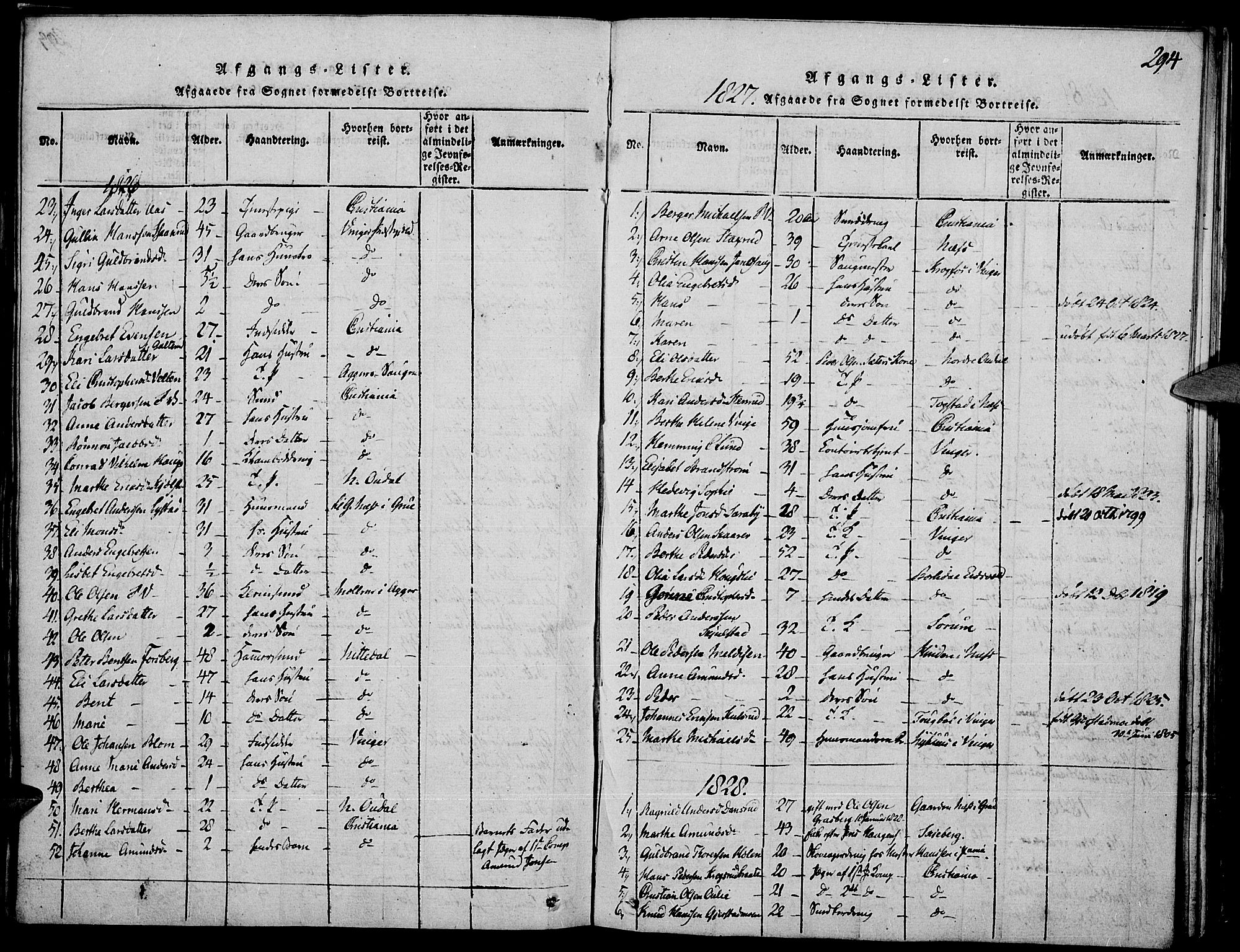 Strøm-Odalen prestekontor, AV/SAH-PREST-028/H/Ha/Haa/L0006: Parish register (official) no. 6, 1814-1850, p. 294