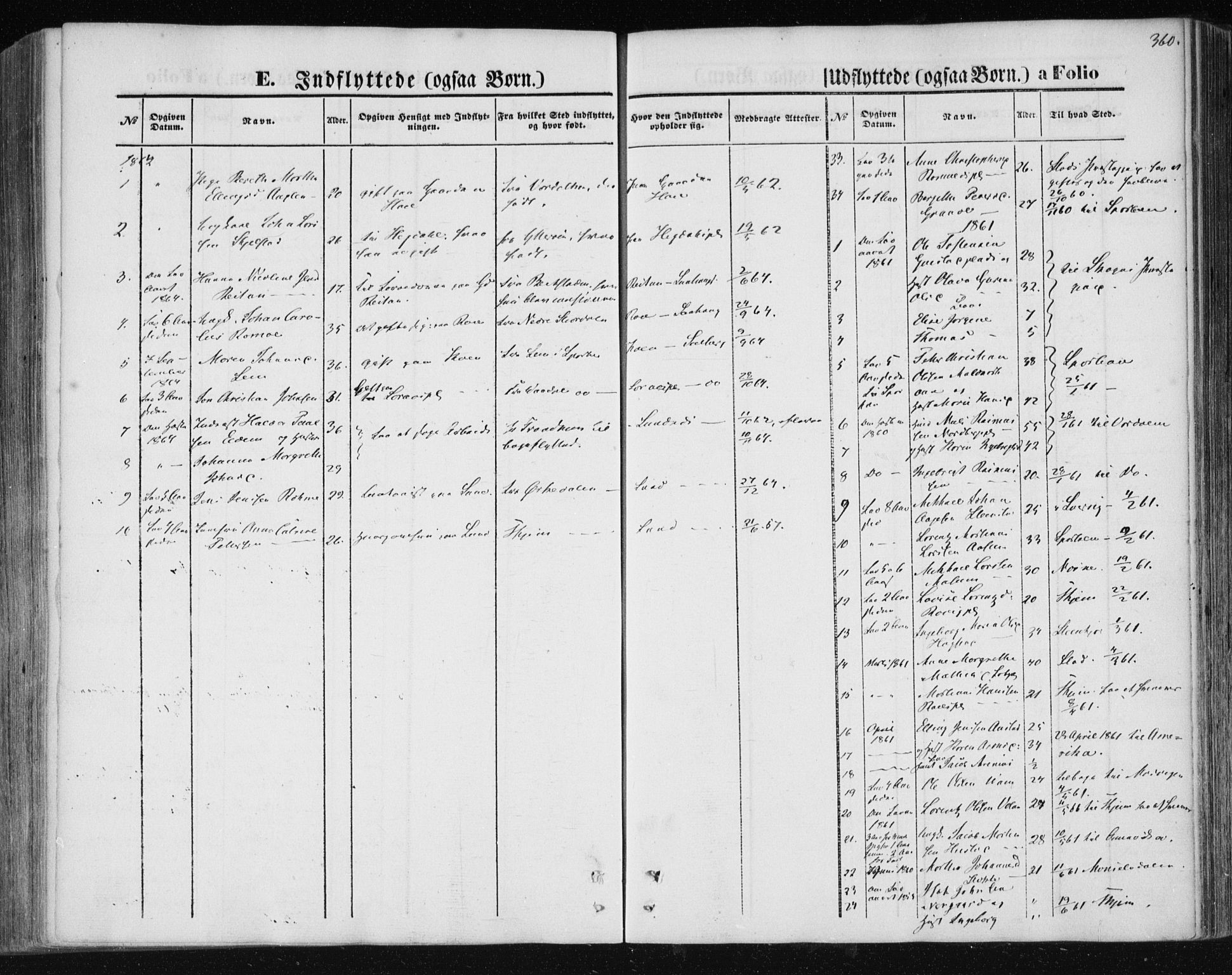 Ministerialprotokoller, klokkerbøker og fødselsregistre - Nord-Trøndelag, SAT/A-1458/730/L0283: Parish register (official) no. 730A08, 1855-1865, p. 360
