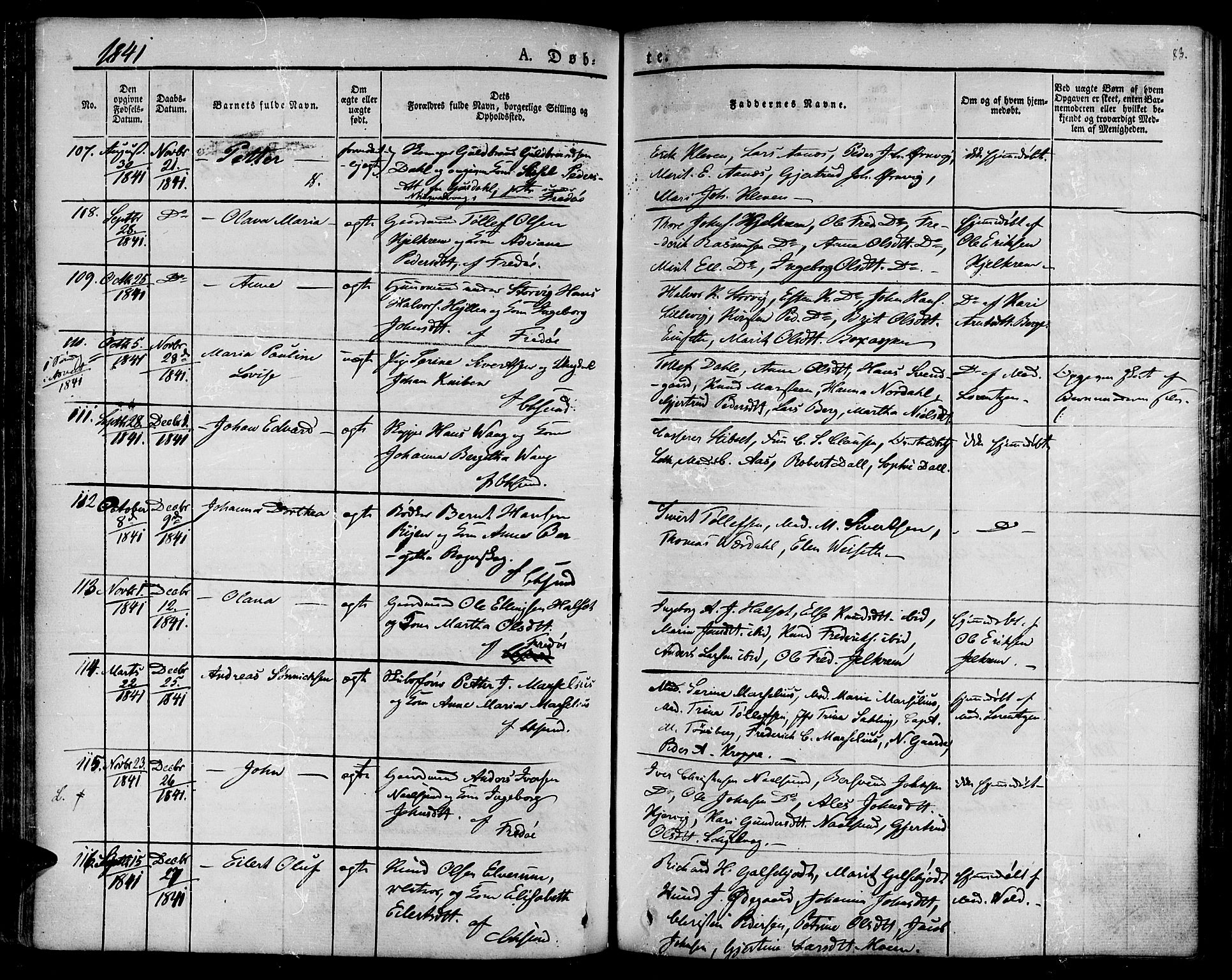 Ministerialprotokoller, klokkerbøker og fødselsregistre - Møre og Romsdal, AV/SAT-A-1454/572/L0843: Parish register (official) no. 572A06, 1832-1842, p. 83