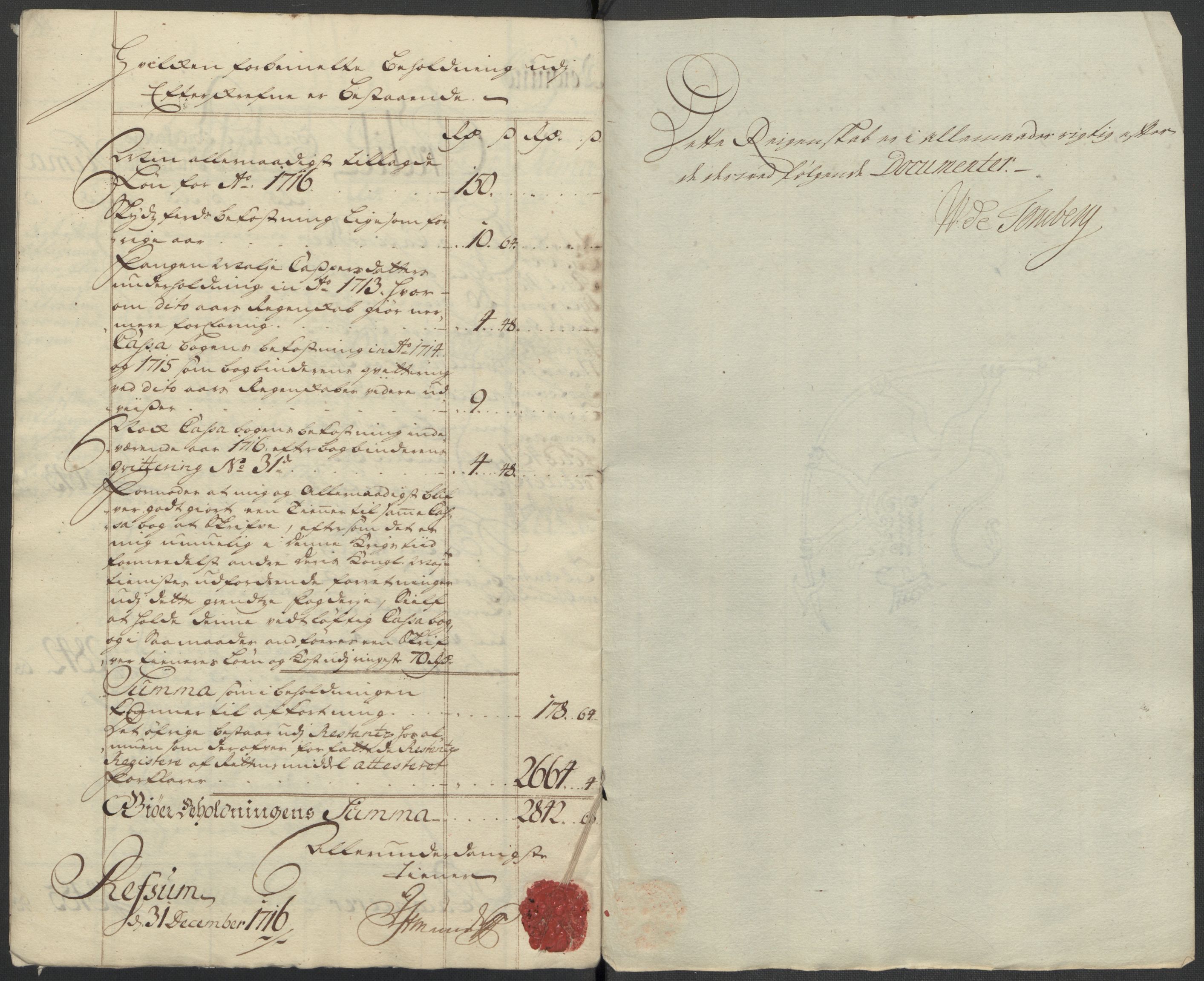 Rentekammeret inntil 1814, Reviderte regnskaper, Fogderegnskap, RA/EA-4092/R11/L0598: Fogderegnskap Nedre Romerike, 1716, p. 12