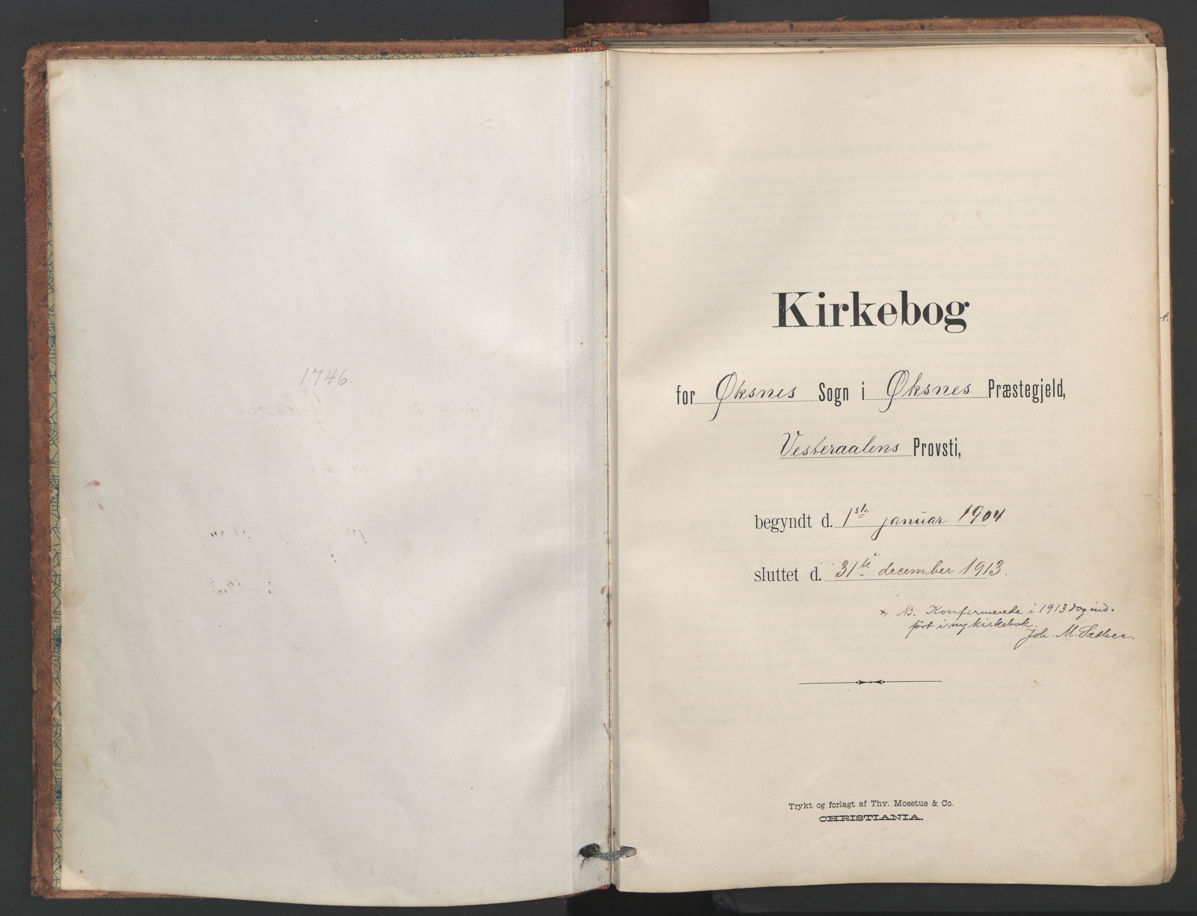 Ministerialprotokoller, klokkerbøker og fødselsregistre - Nordland, SAT/A-1459/893/L1339: Parish register (official) no. 893A11, 1904-1914