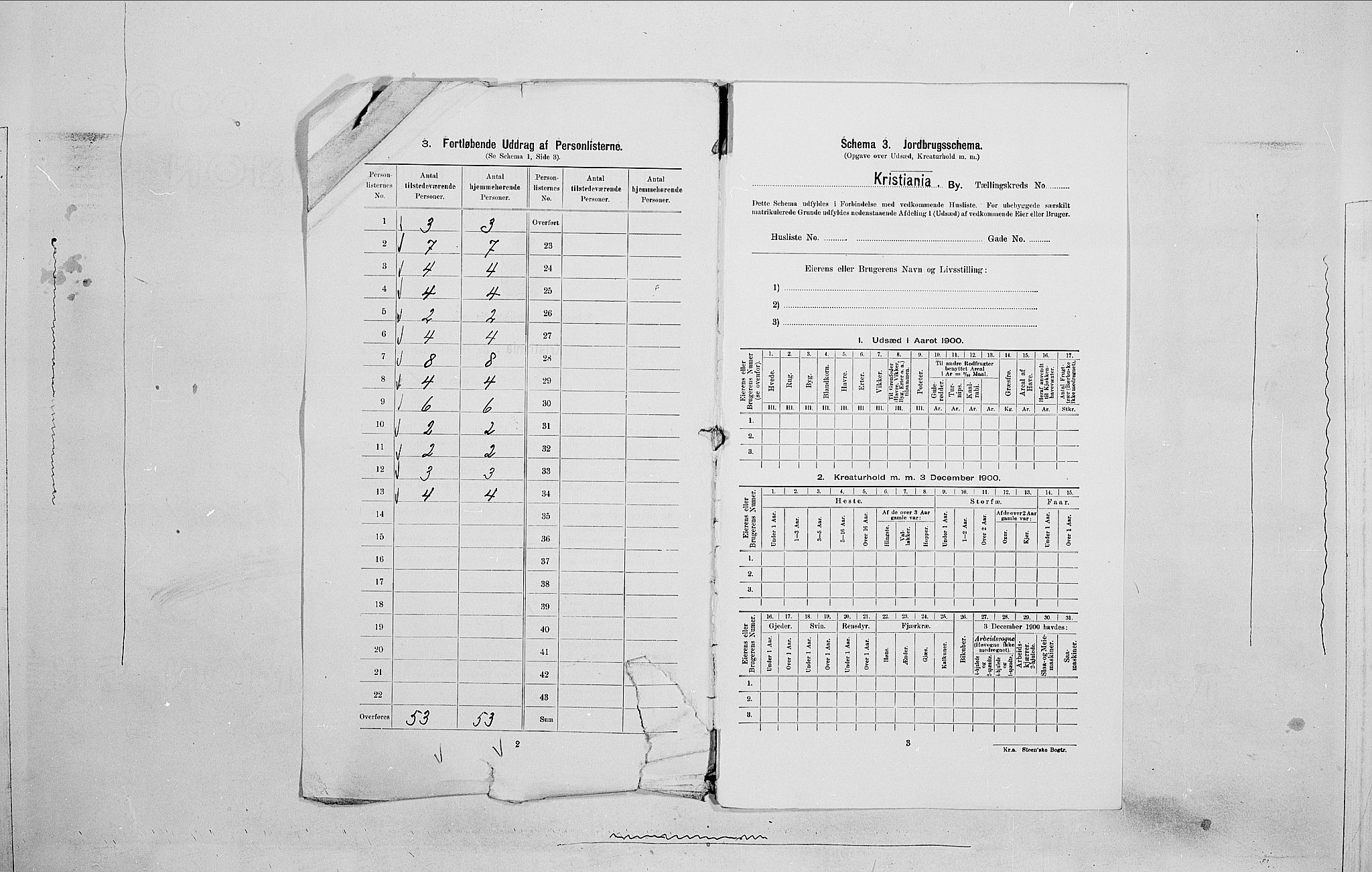 SAO, 1900 census for Kristiania, 1900, p. 72308