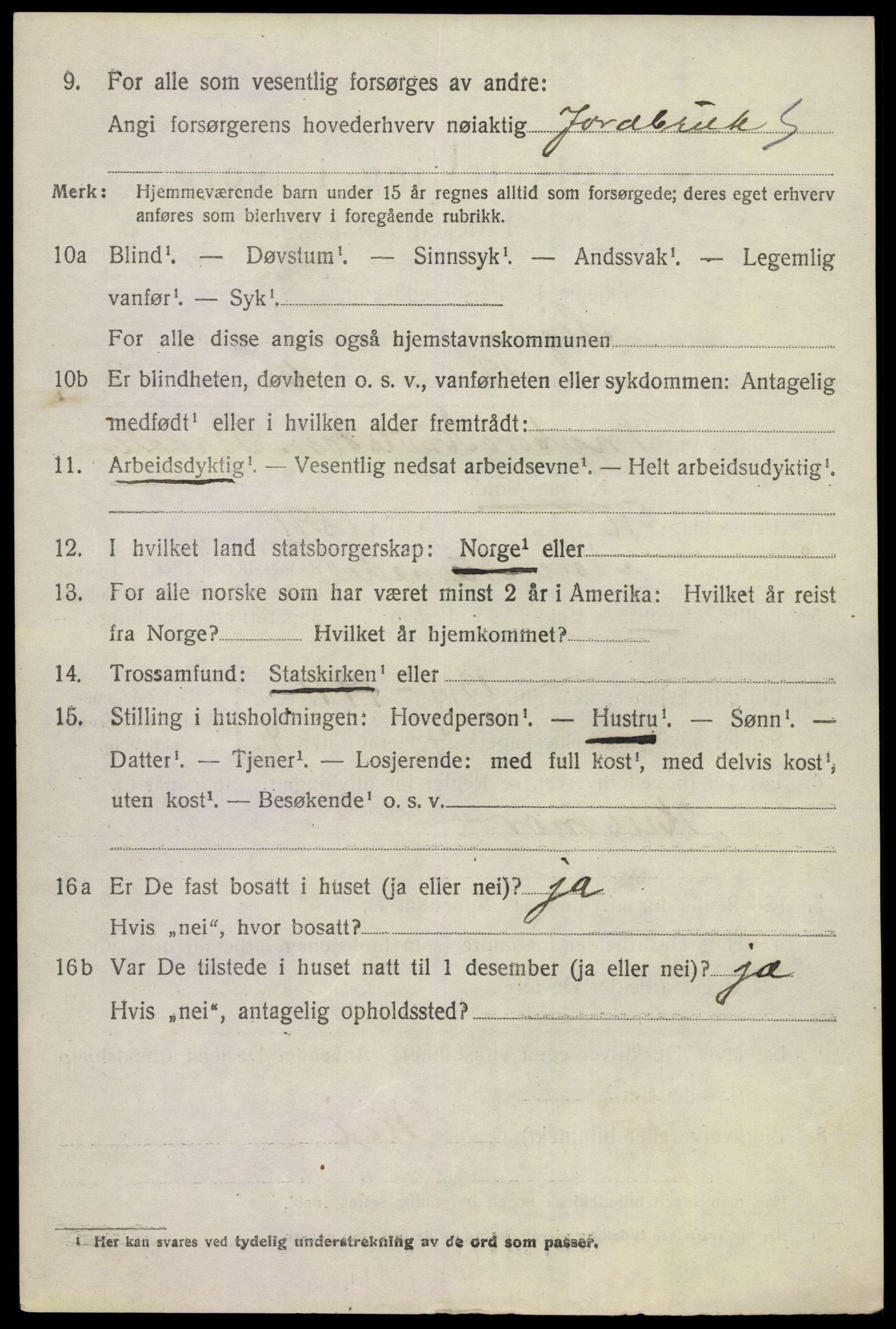 SAKO, 1920 census for Sigdal, 1920, p. 9177