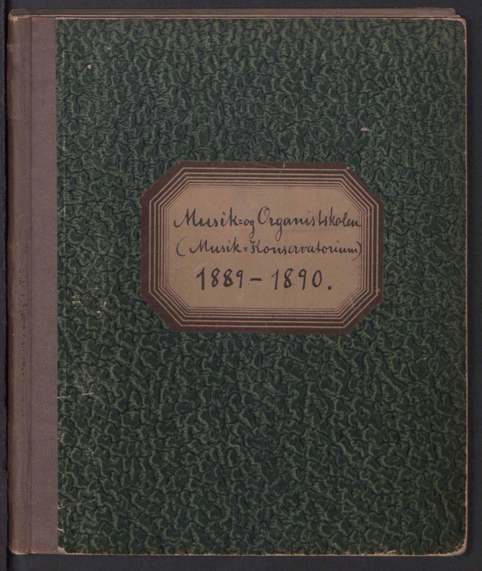 Musikkonservatoriet i Oslo, RA/PA-1761/F/Fa/L0001/0001: Oversikt over lærere, elever, m.m. (mangler skoleåret 1890-91 og 1891-92) / Musikkonservatoriet - Høstsemesteret, 1889