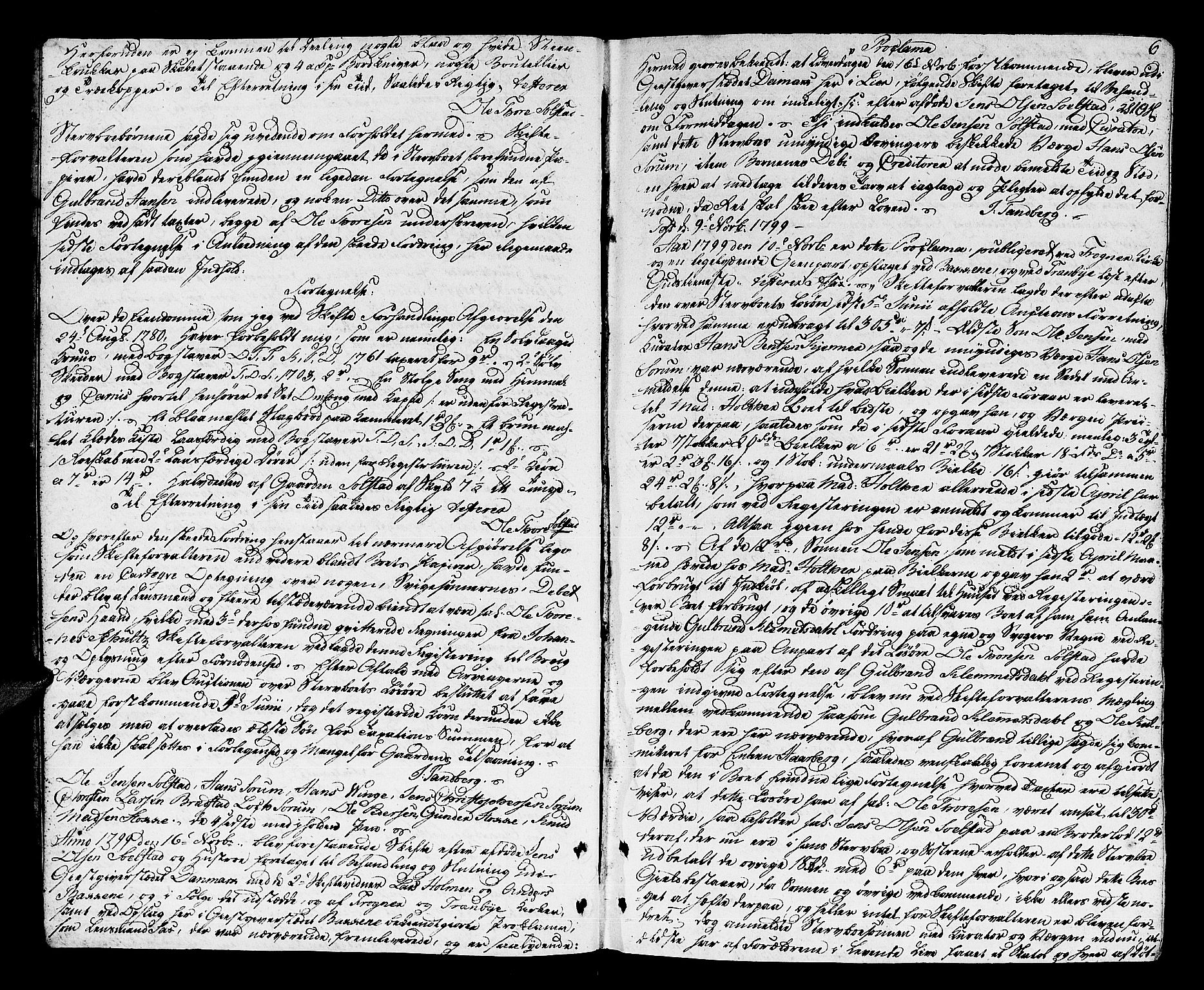Lier, Røyken og Hurum sorenskriveri, AV/SAKO-A-89/H/Hc/L0008: Skifteprotokoll, 1799-1805, p. 5b-6a
