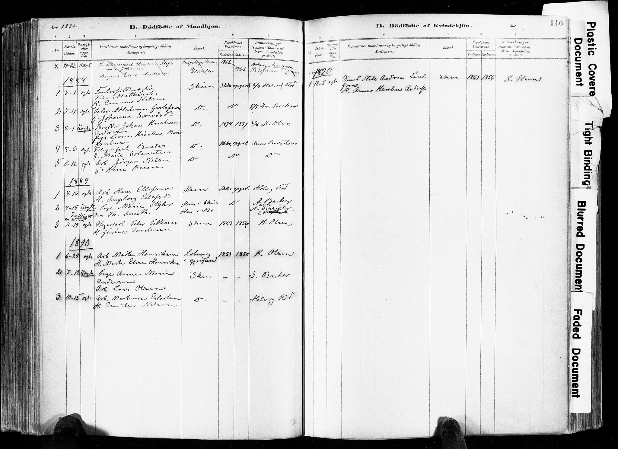 Skien kirkebøker, SAKO/A-302/F/Fa/L0009: Parish register (official) no. 9, 1878-1890, p. 146