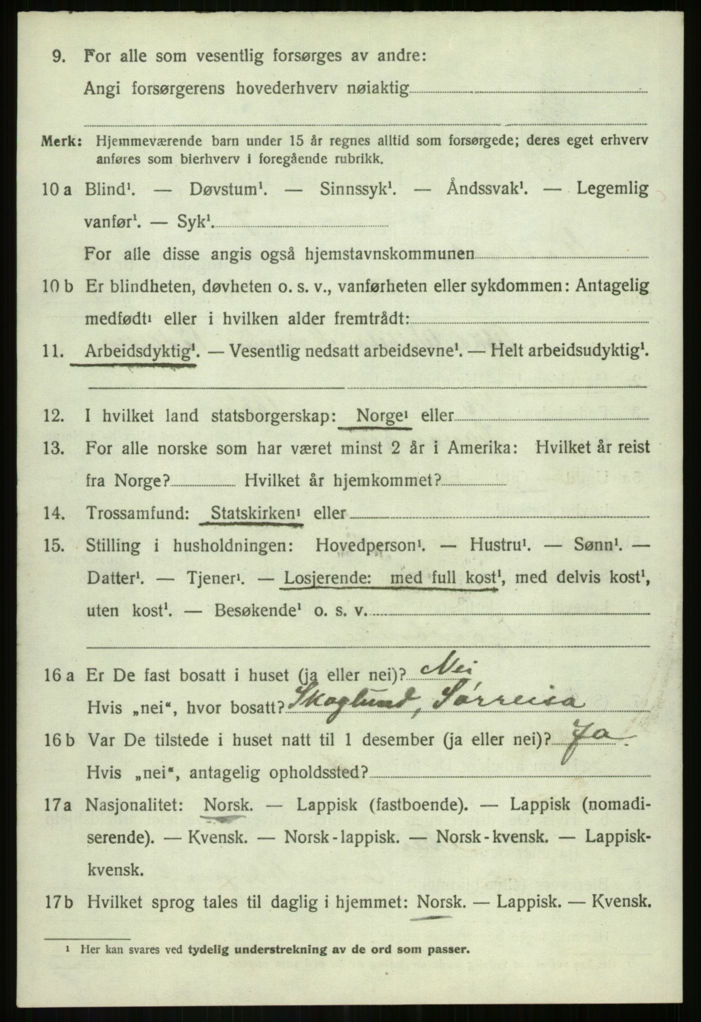 SATØ, 1920 census for Målselv, 1920, p. 3610