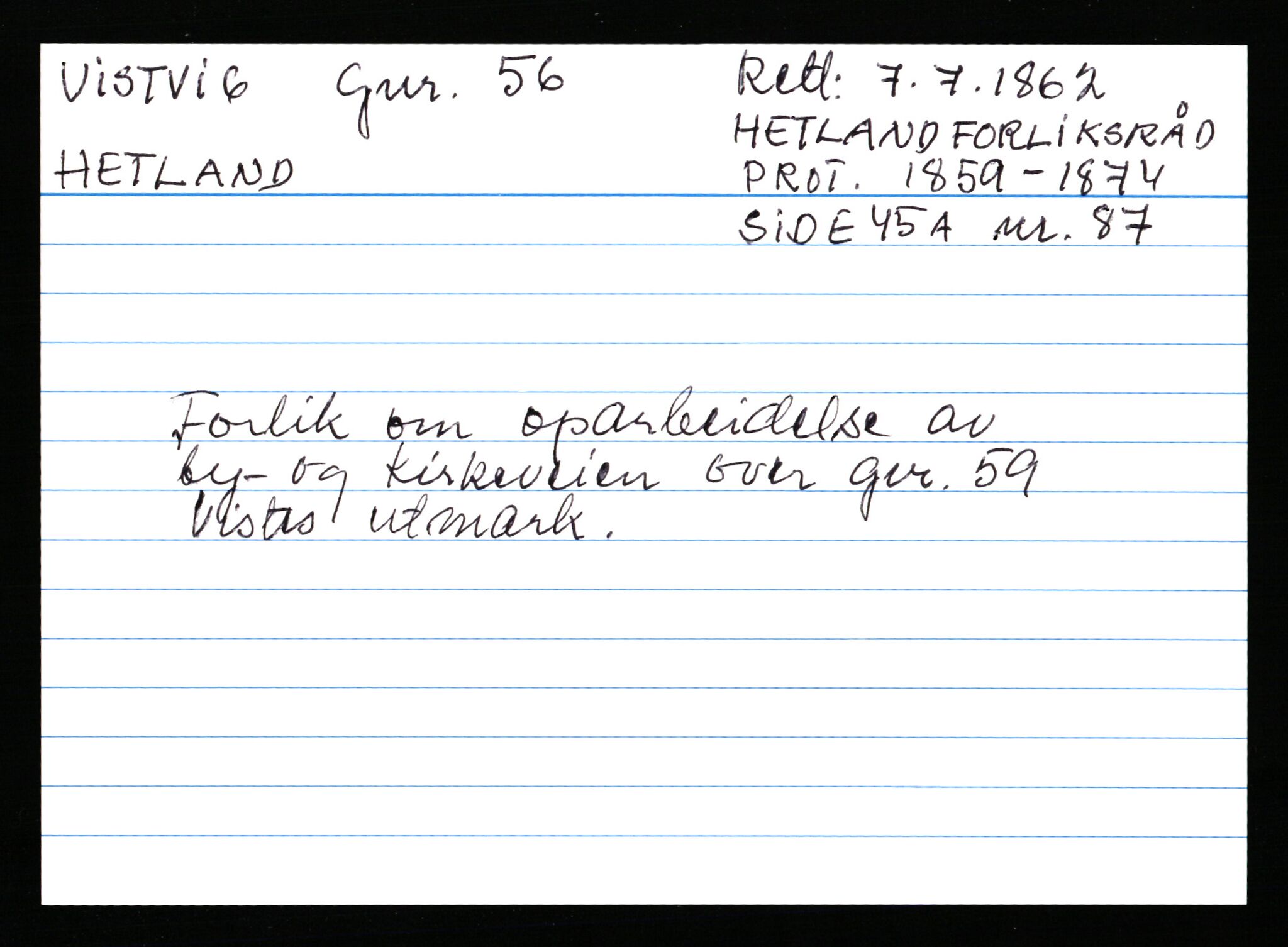 Statsarkivet i Stavanger, AV/SAST-A-101971/03/Y/Ym/L0067: Åstedskort sortert etter gårdsnavn: Vik - Vold, 1600-1950, p. 610