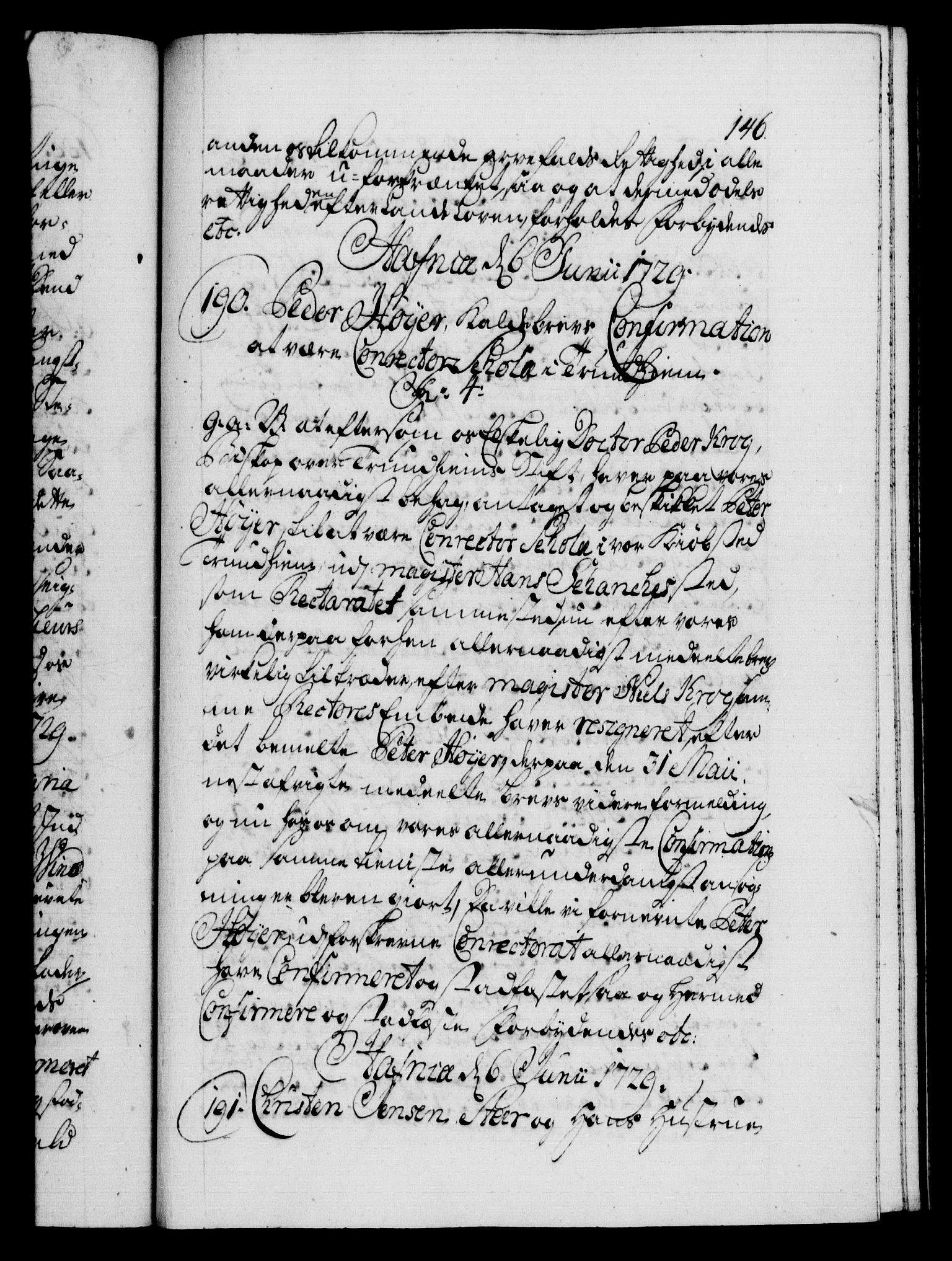 Danske Kanselli 1572-1799, AV/RA-EA-3023/F/Fc/Fca/Fcaa/L0026: Norske registre, 1729-1730, p. 146a