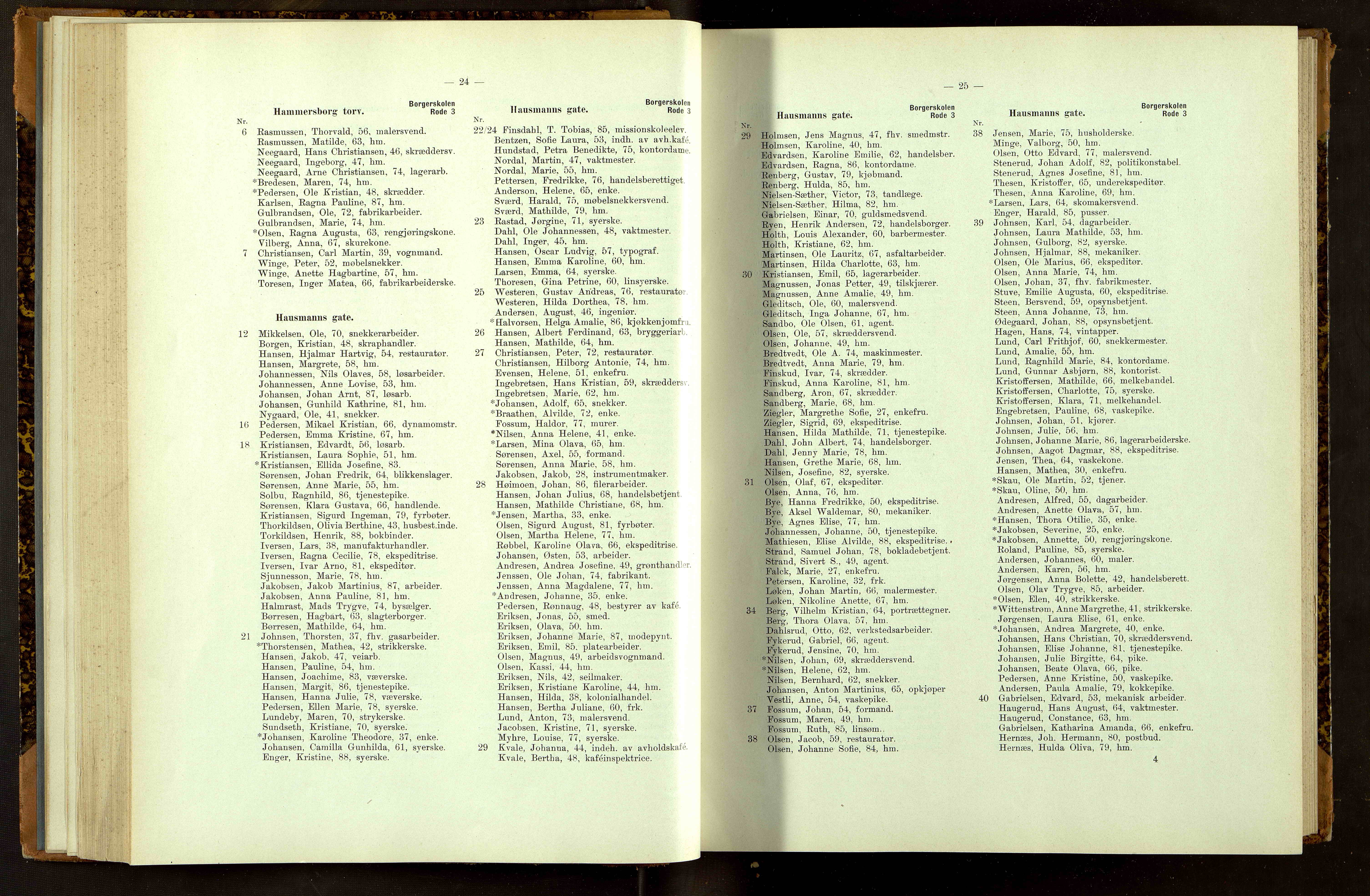 Folkeregisteret ( Valgstyret ), OBA/A-20059, 1913, p. 1024-1025
