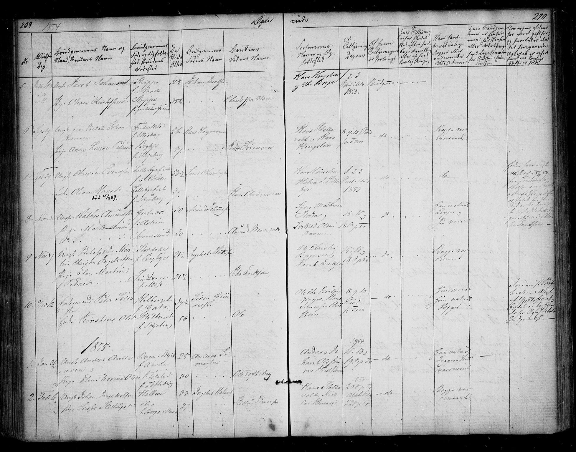 Borge prestekontor Kirkebøker, AV/SAO-A-10903/F/Fa/L0005: Parish register (official) no. I 5, 1848-1860, p. 269-270