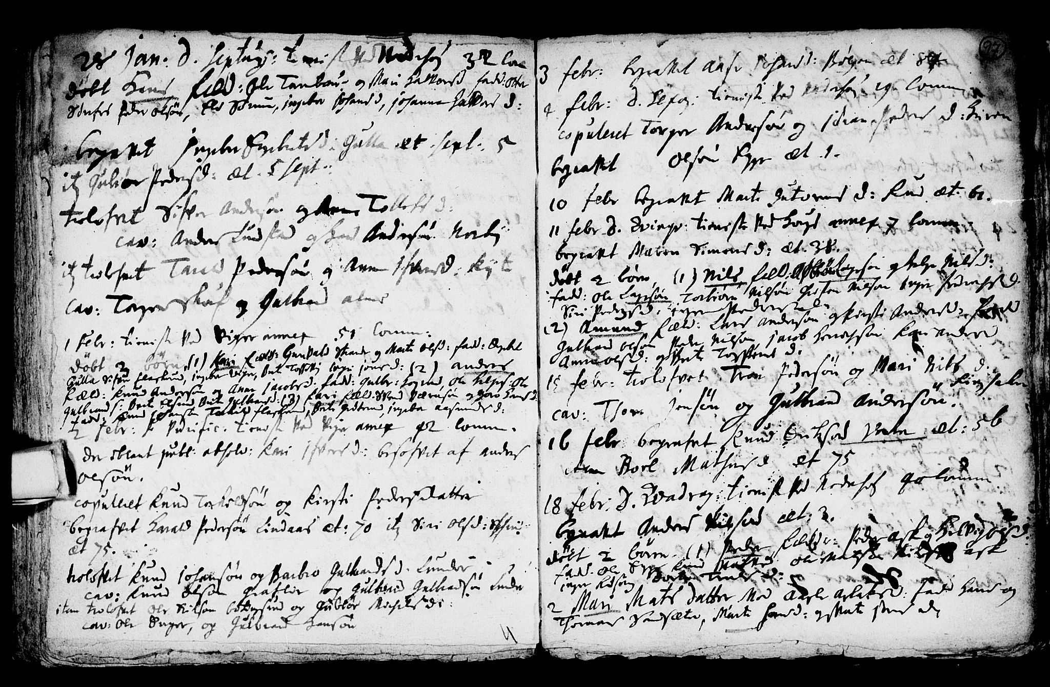 Norderhov kirkebøker, SAKO/A-237/F/Fa/L0001: Parish register (official) no. 1, 1704-1716, p. 97