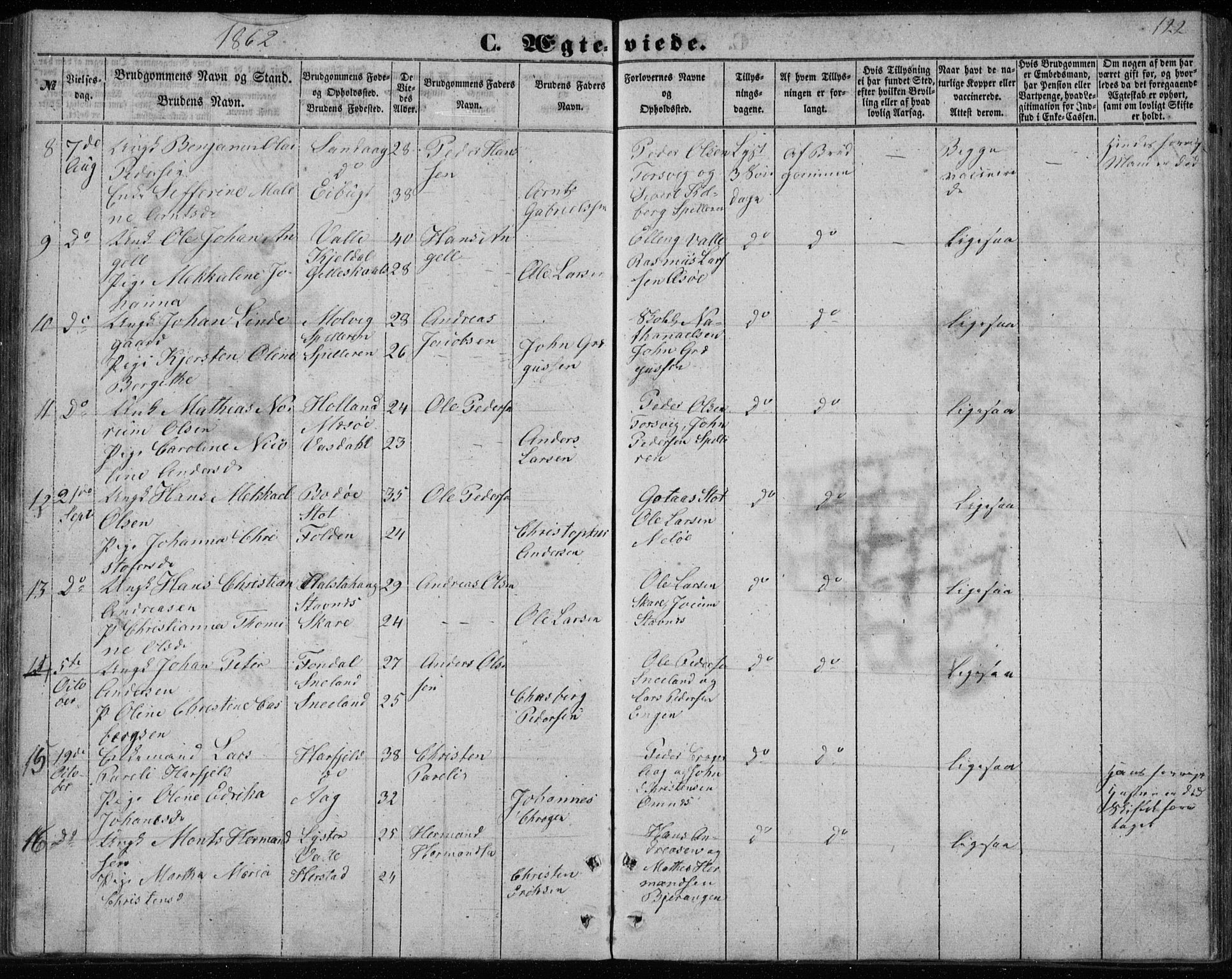 Ministerialprotokoller, klokkerbøker og fødselsregistre - Nordland, SAT/A-1459/843/L0633: Parish register (copy) no. 843C02, 1853-1873, p. 122