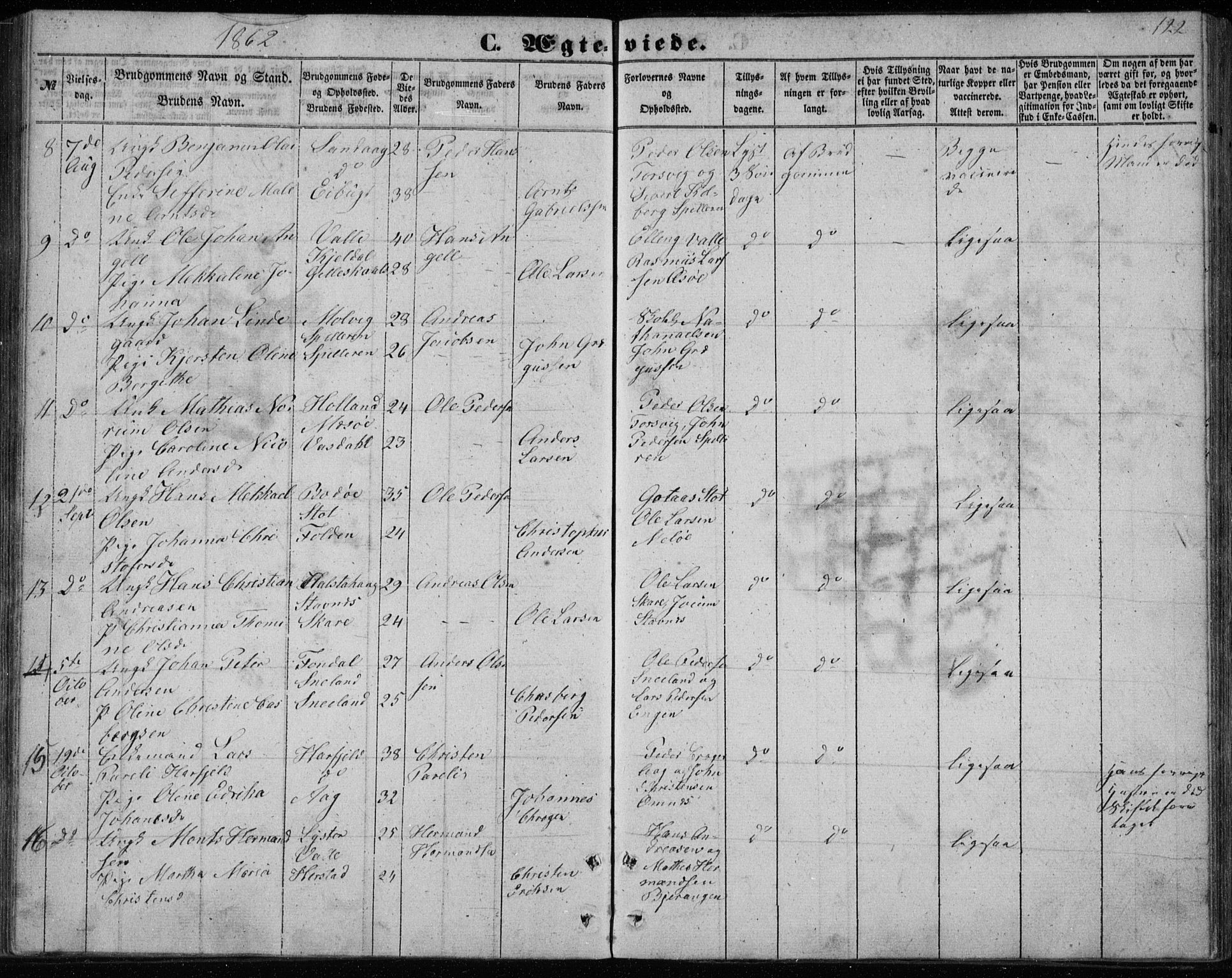 Ministerialprotokoller, klokkerbøker og fødselsregistre - Nordland, AV/SAT-A-1459/843/L0633: Parish register (copy) no. 843C02, 1853-1873, p. 122