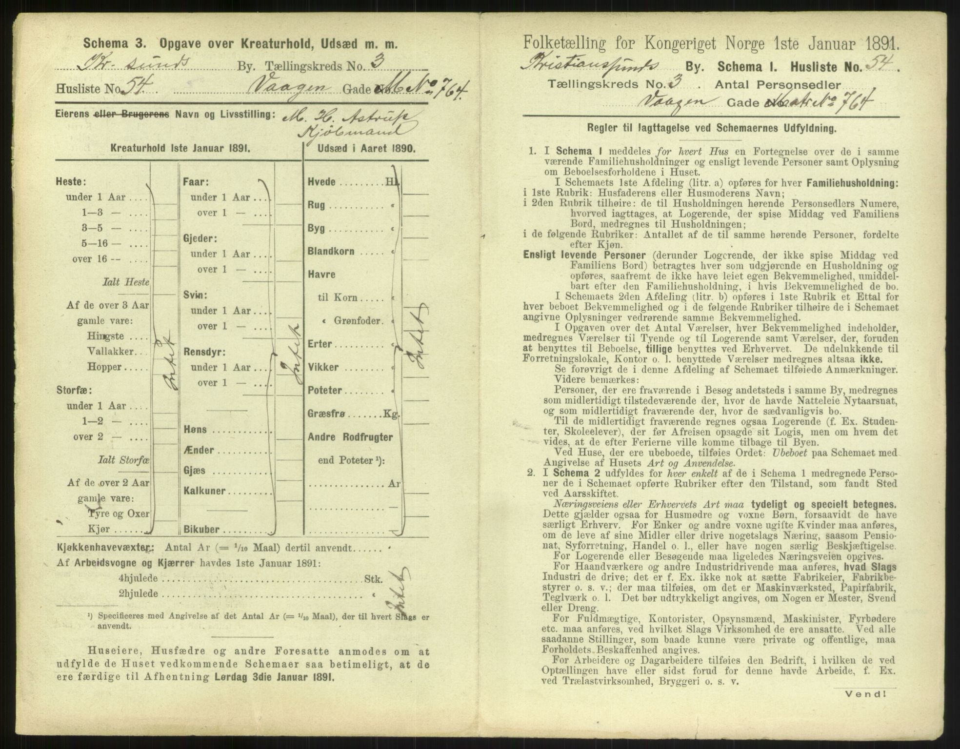 RA, 1891 census for 1503 Kristiansund, 1891, p. 316