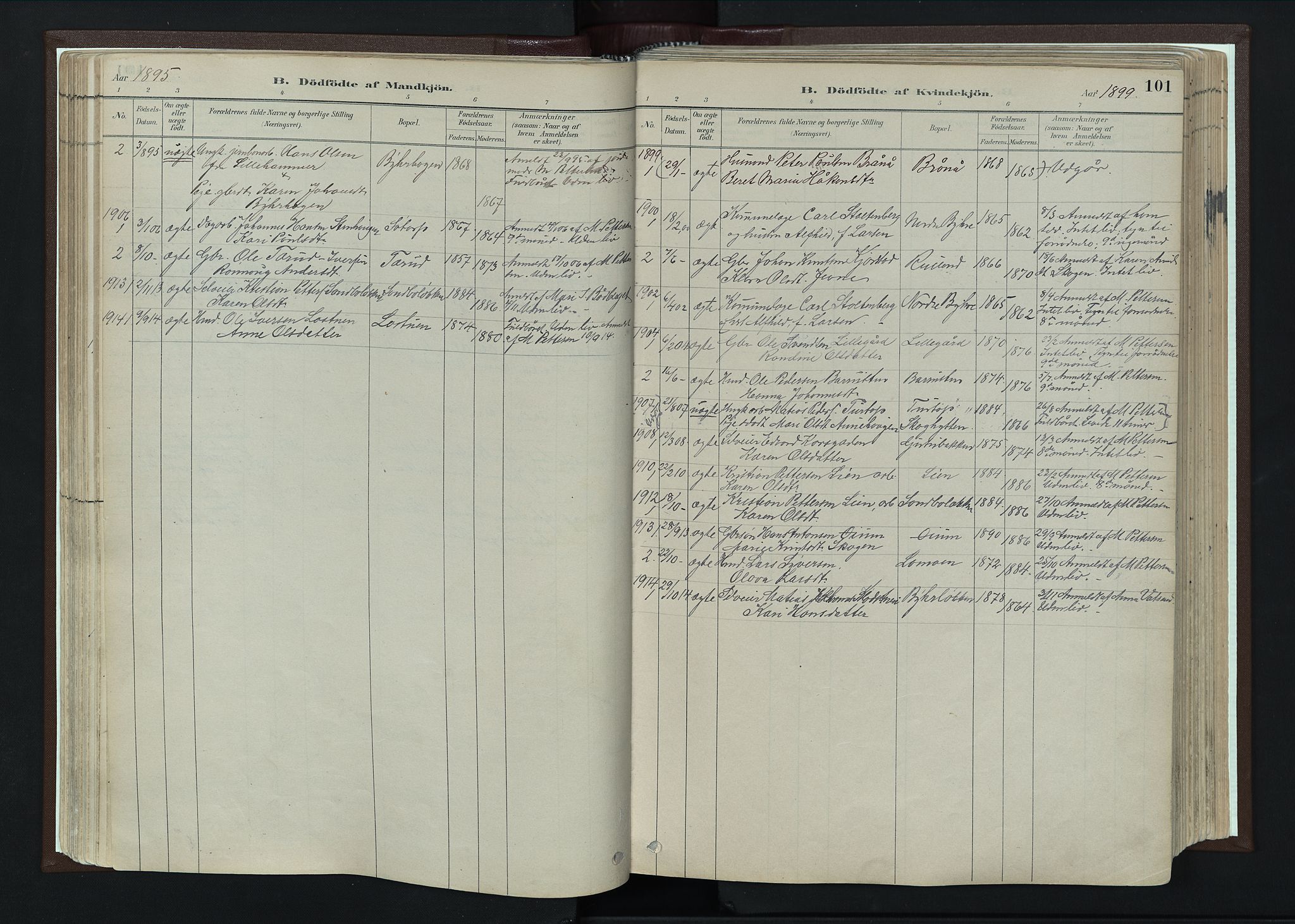 Nord-Fron prestekontor, SAH/PREST-080/H/Ha/Haa/L0004: Parish register (official) no. 4, 1884-1914, p. 101