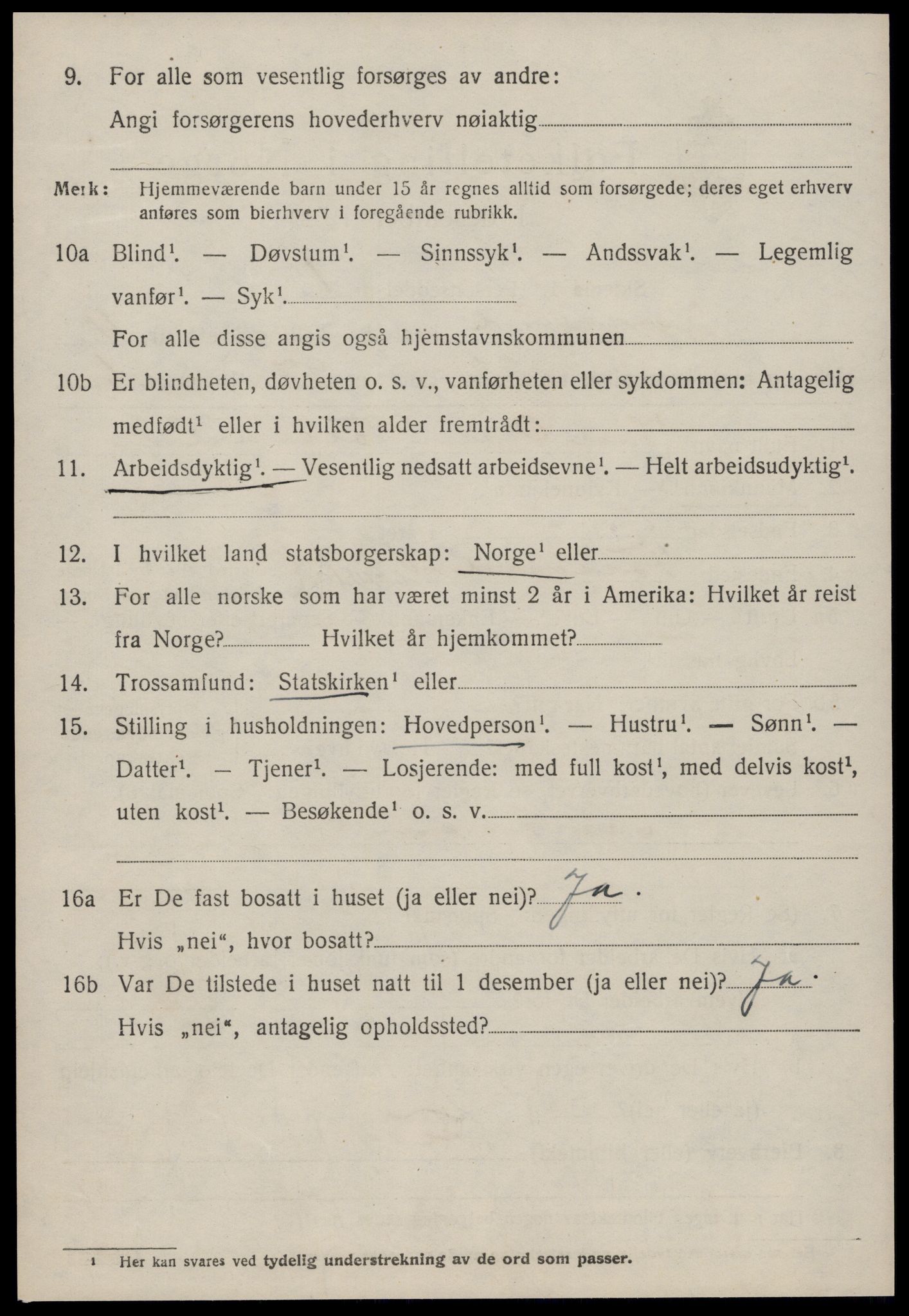 SAT, 1920 census for Kornstad, 1920, p. 2754