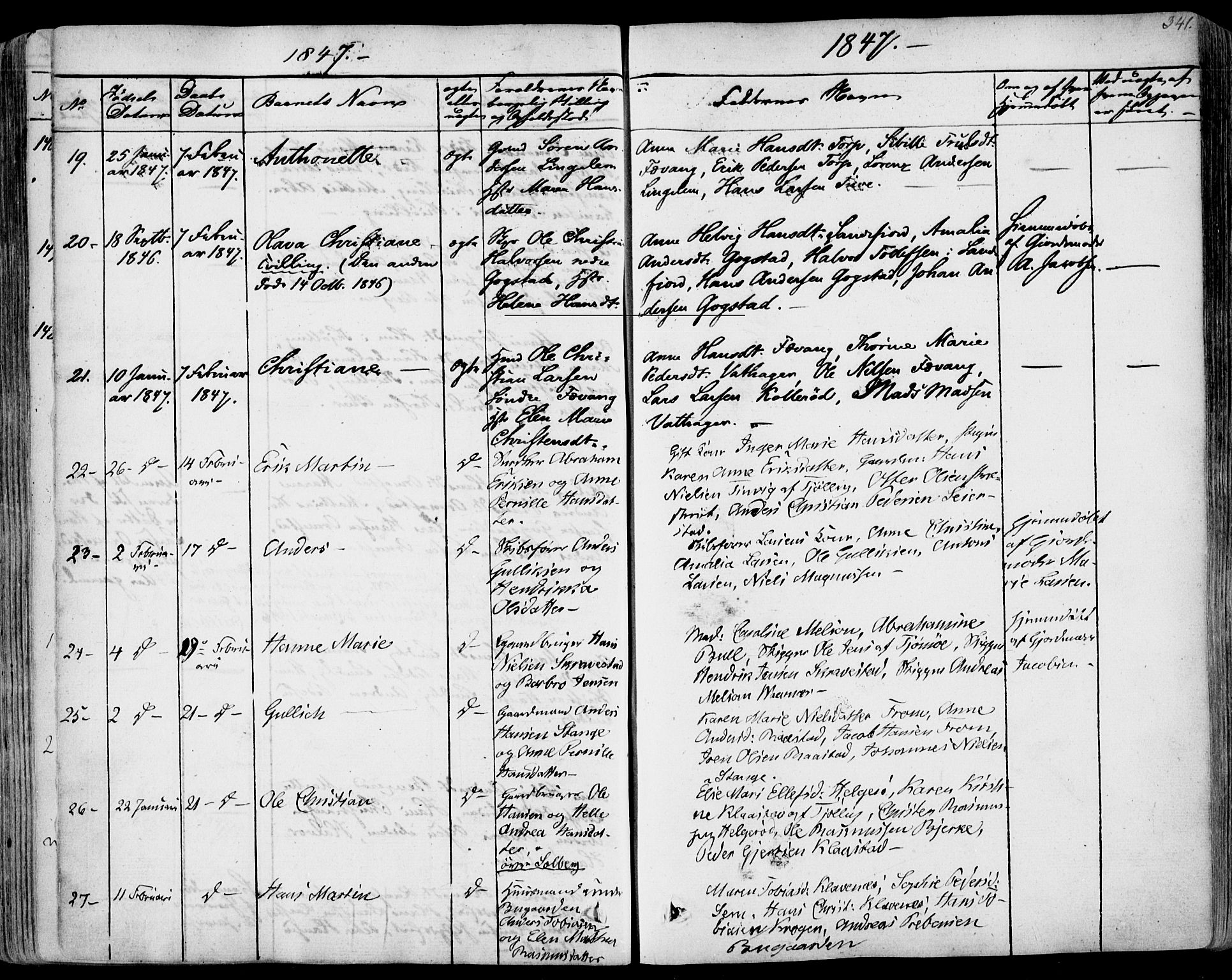 Sandar kirkebøker, SAKO/A-243/F/Fa/L0005: Parish register (official) no. 5, 1832-1847, p. 340-341