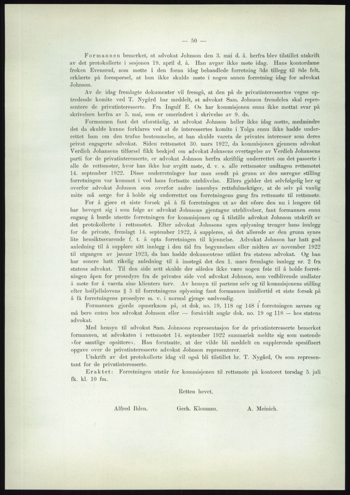 Høyfjellskommisjonen, AV/RA-S-1546/X/Xa/L0001: Nr. 1-33, 1909-1953, p. 4314