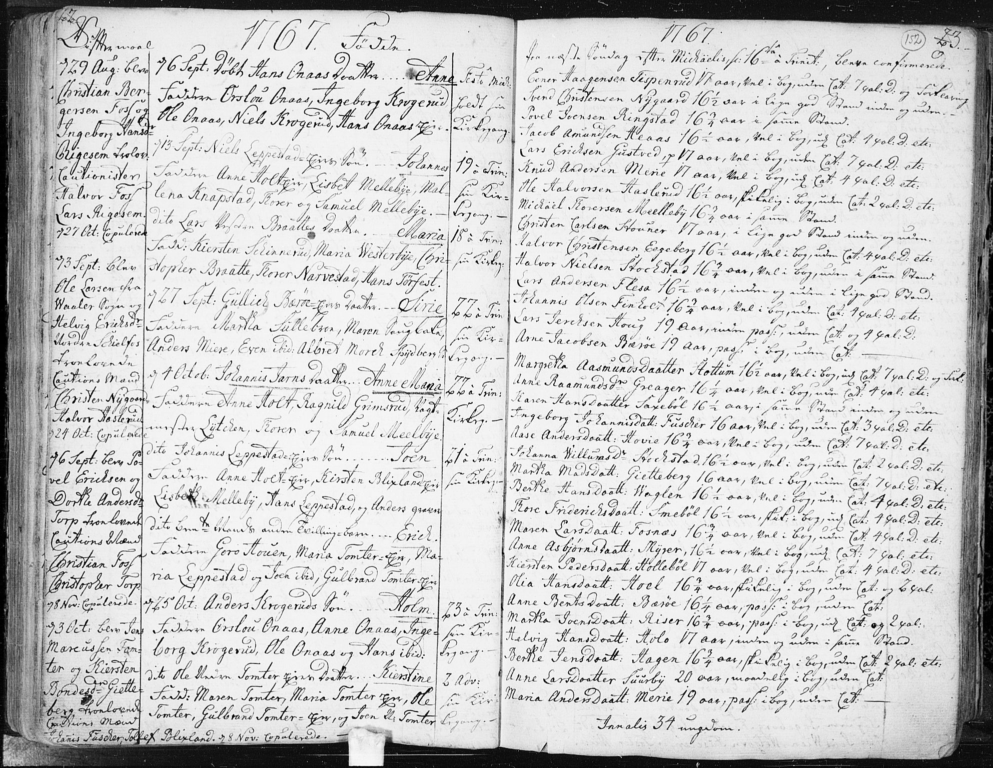 Hobøl prestekontor Kirkebøker, AV/SAO-A-2002/F/Fa/L0001: Parish register (official) no. I 1, 1733-1814, p. 152