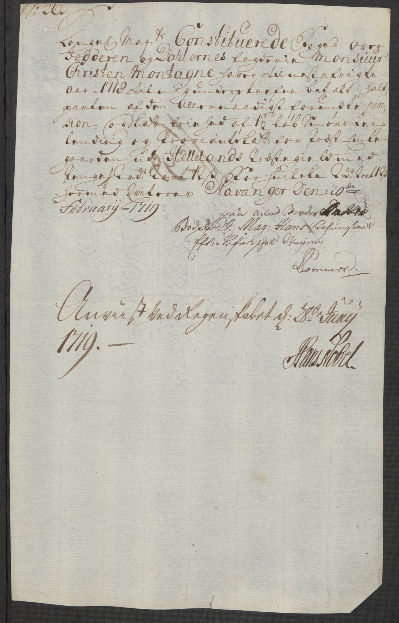 Rentekammeret inntil 1814, Reviderte regnskaper, Fogderegnskap, AV/RA-EA-4092/R46/L2743: Fogderegnskap Jæren og Dalane, 1718, p. 345