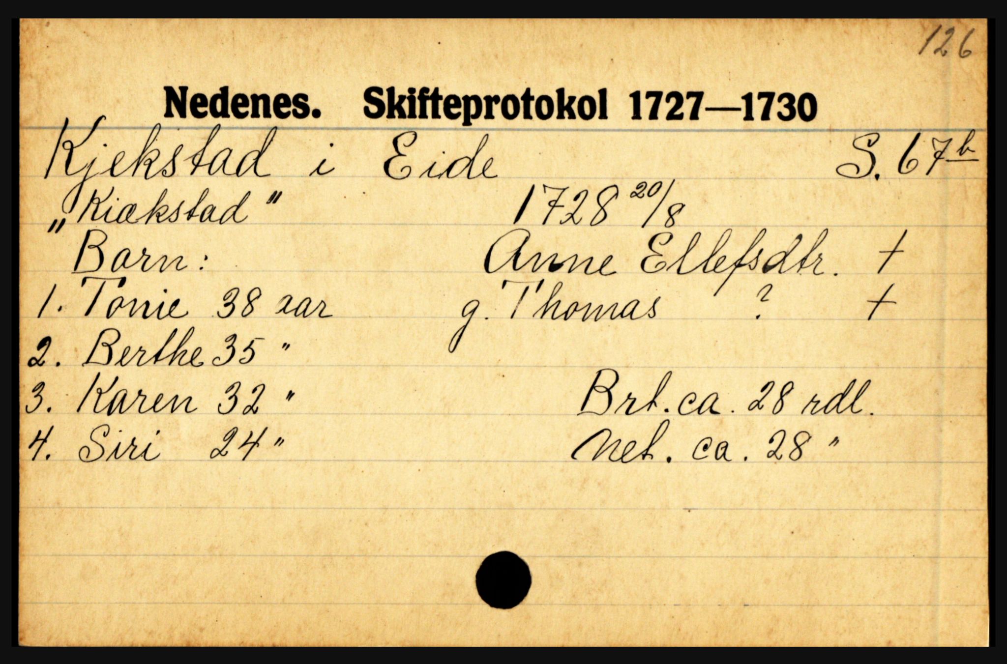 Nedenes sorenskriveri før 1824, AV/SAK-1221-0007/H, p. 14649