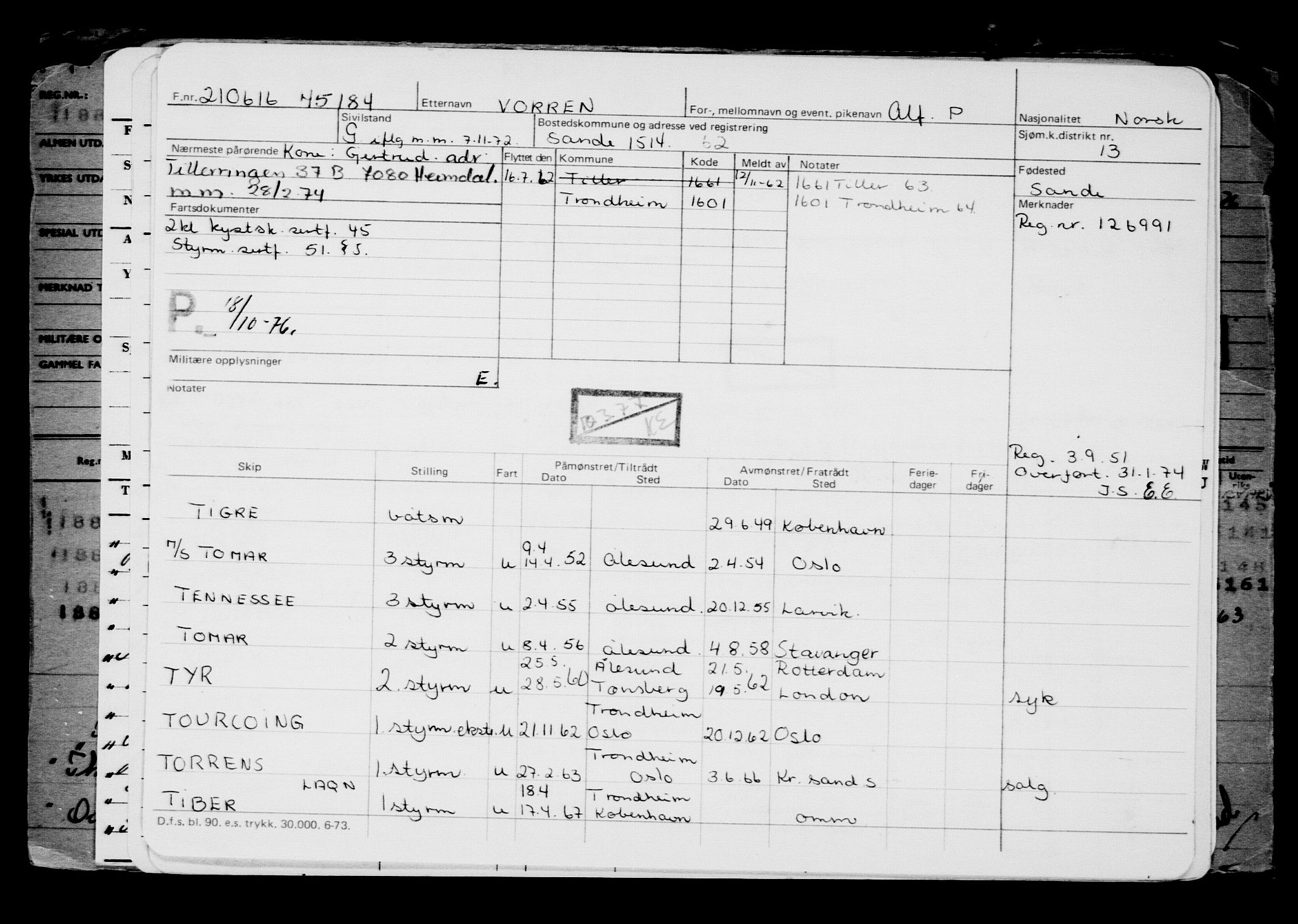 Direktoratet for sjømenn, AV/RA-S-3545/G/Gb/L0140: Hovedkort, 1916, p. 255