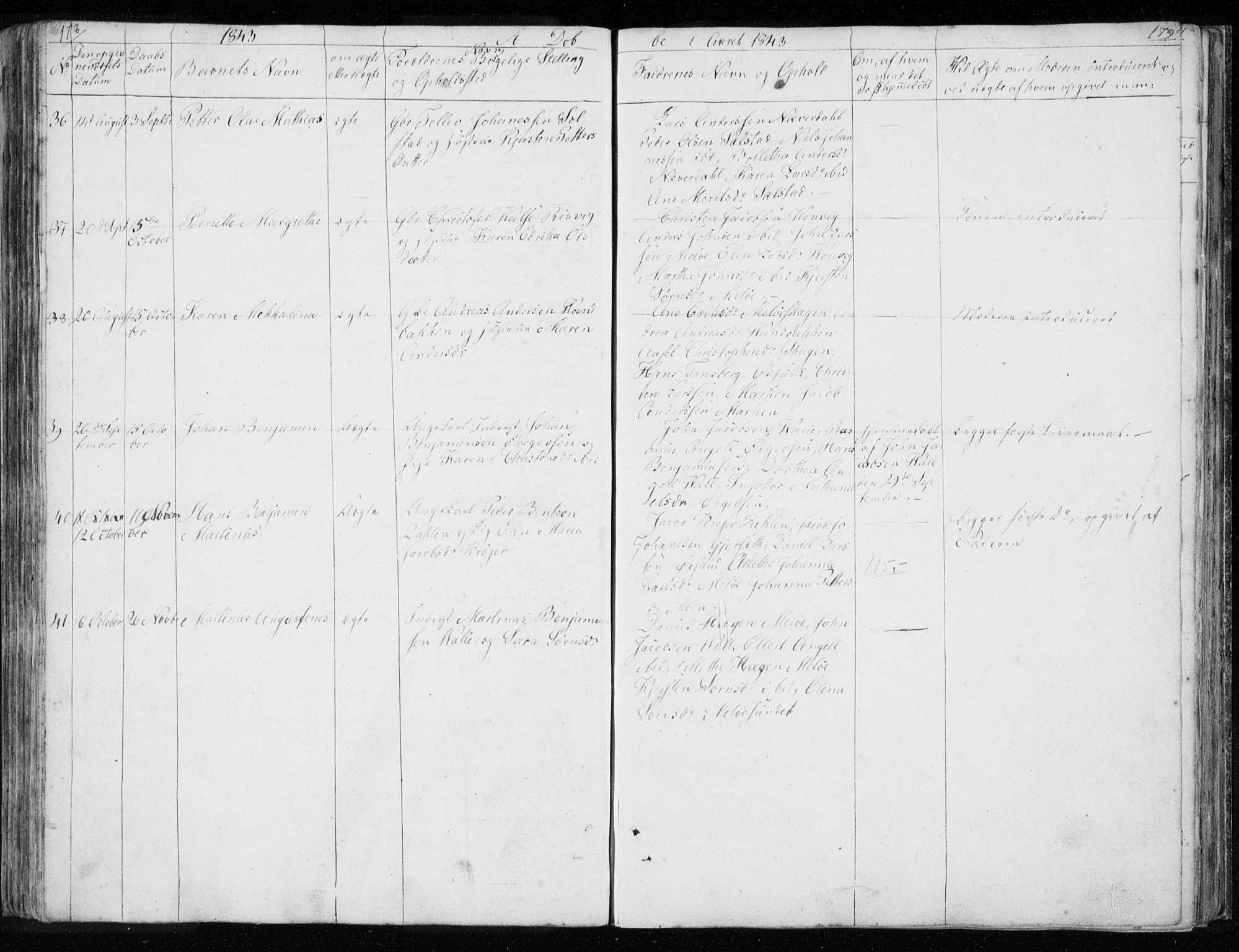 Ministerialprotokoller, klokkerbøker og fødselsregistre - Nordland, AV/SAT-A-1459/843/L0632: Parish register (copy) no. 843C01, 1833-1853, p. 178-179