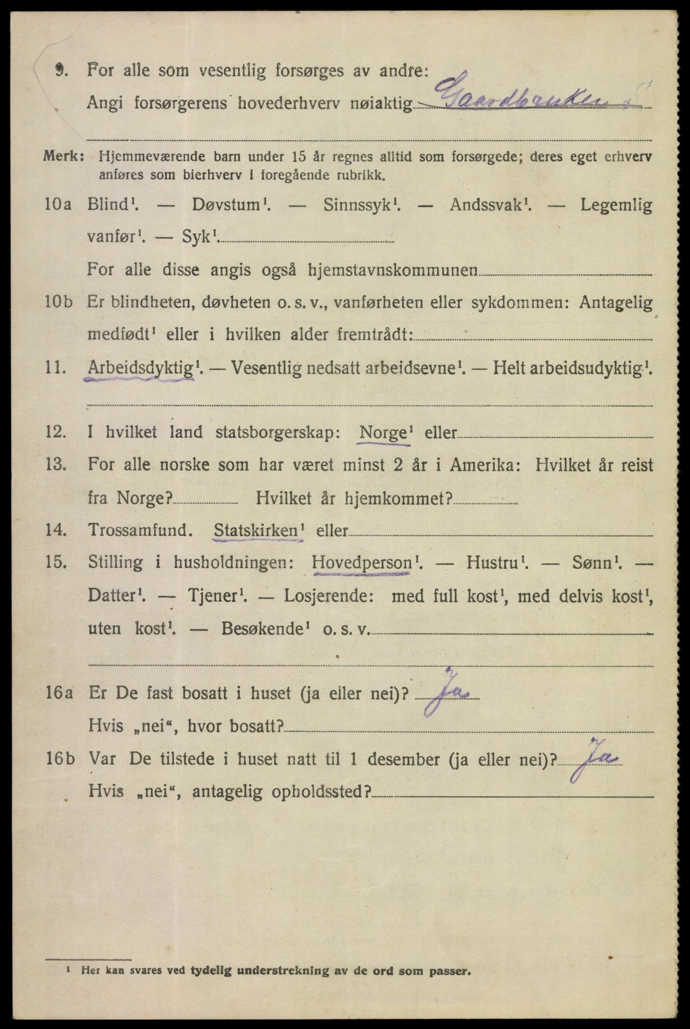 SAKO, 1920 census for Sauherad, 1920, p. 3608