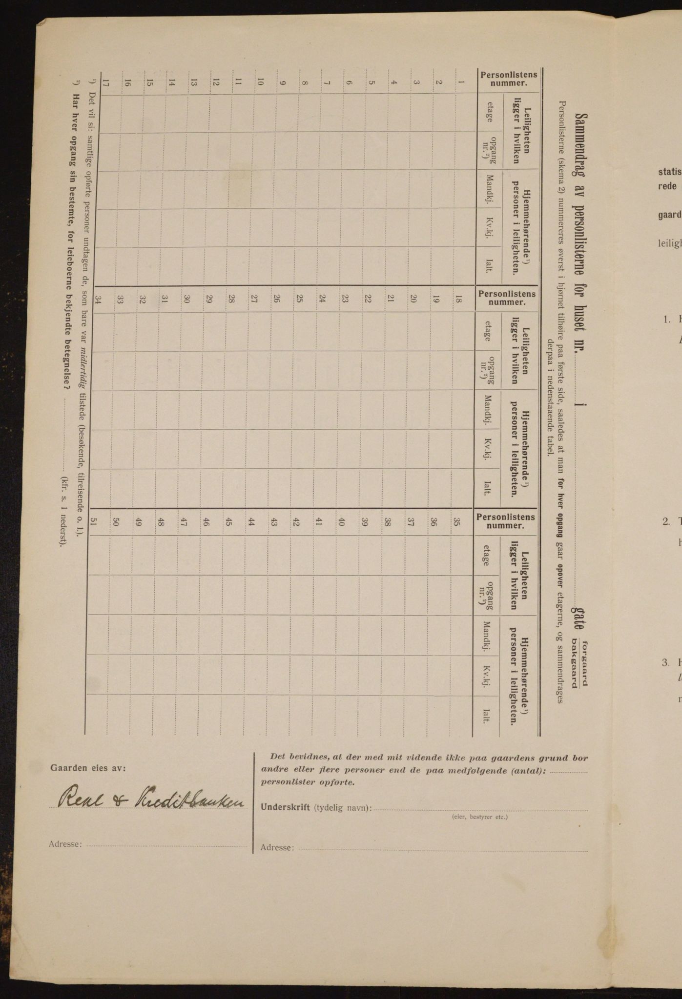 OBA, Municipal Census 1912 for Kristiania, 1912, p. 50273