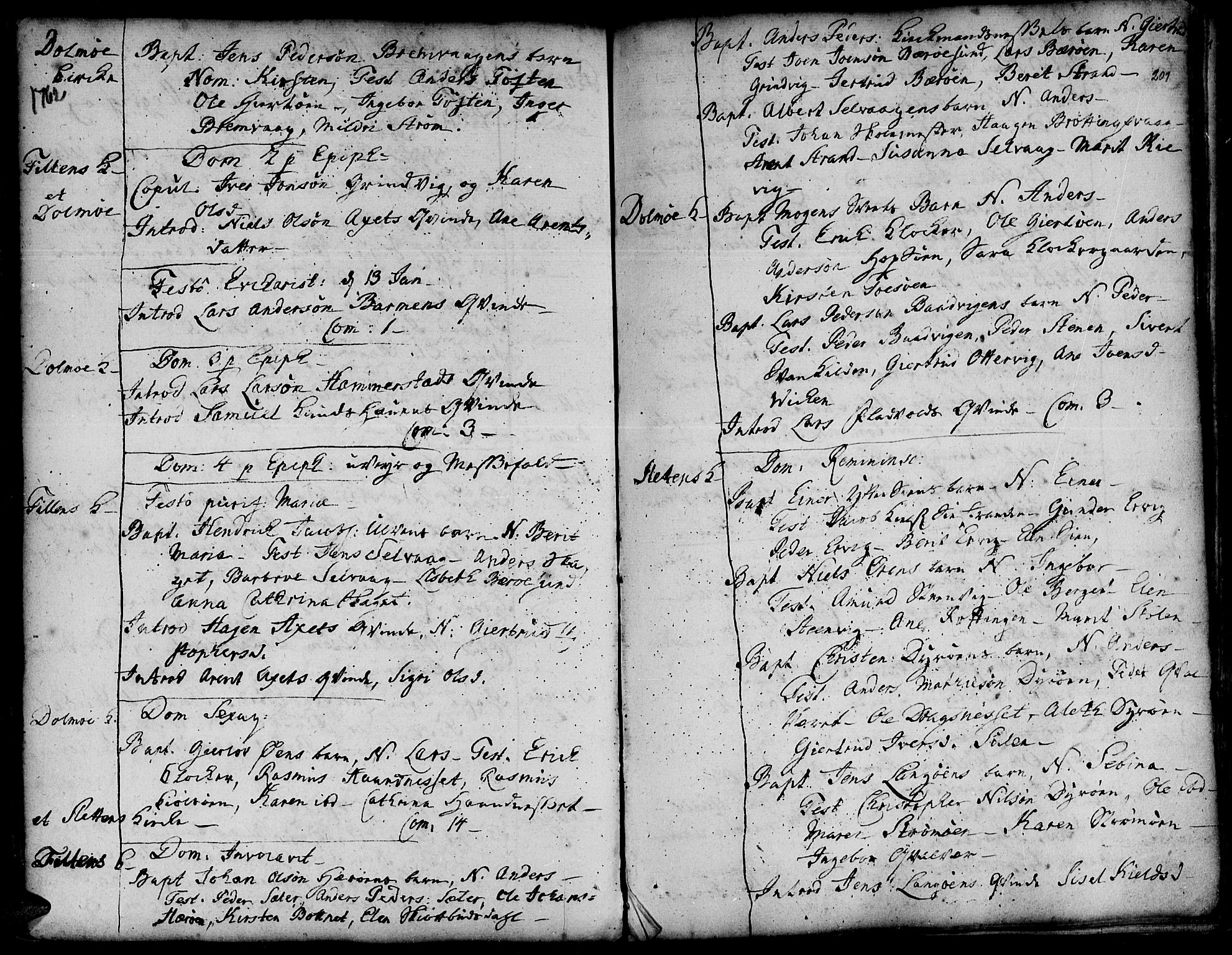 Ministerialprotokoller, klokkerbøker og fødselsregistre - Sør-Trøndelag, SAT/A-1456/634/L0525: Parish register (official) no. 634A01, 1736-1775, p. 201
