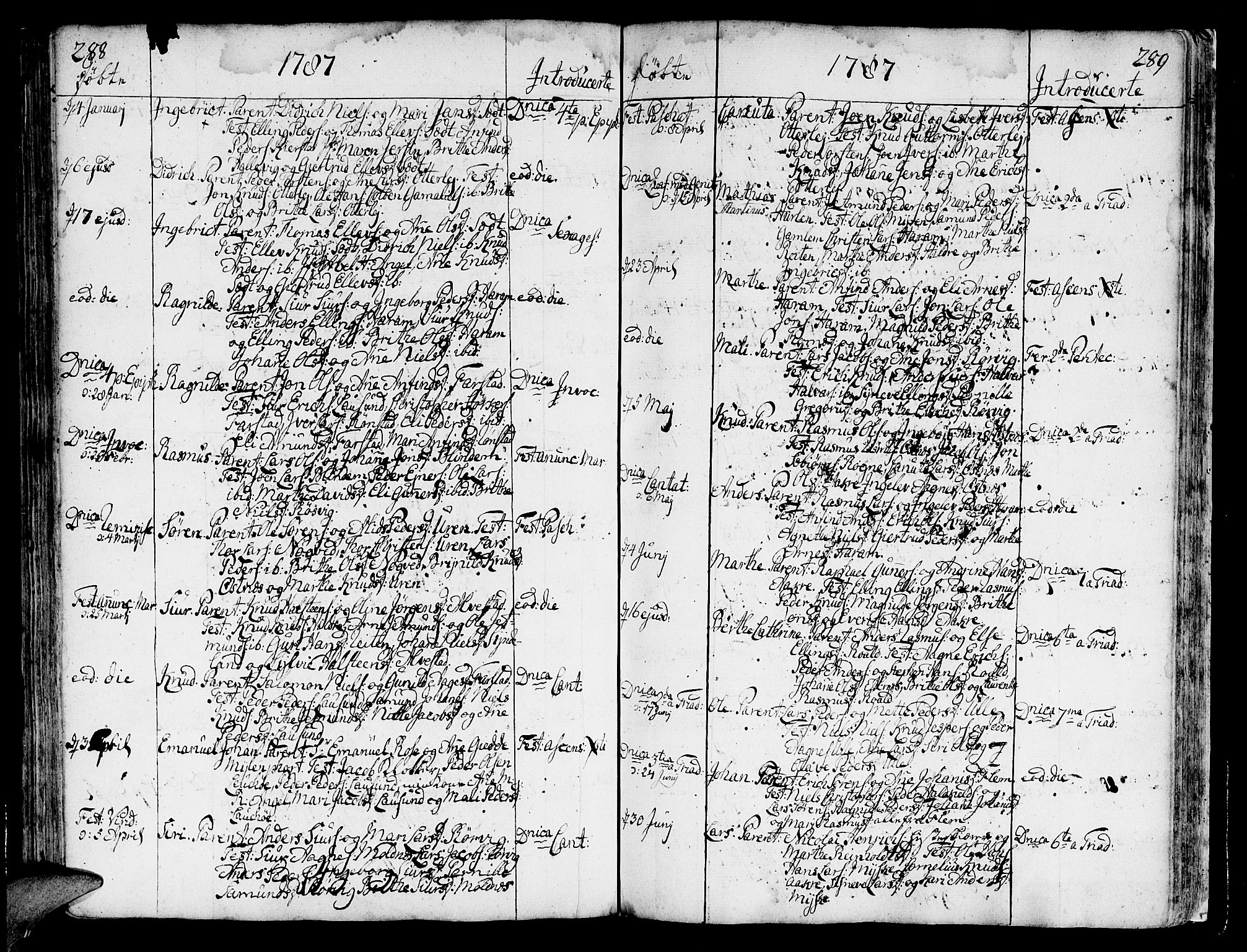 Ministerialprotokoller, klokkerbøker og fødselsregistre - Møre og Romsdal, SAT/A-1454/536/L0493: Parish register (official) no. 536A02, 1739-1802, p. 288-289