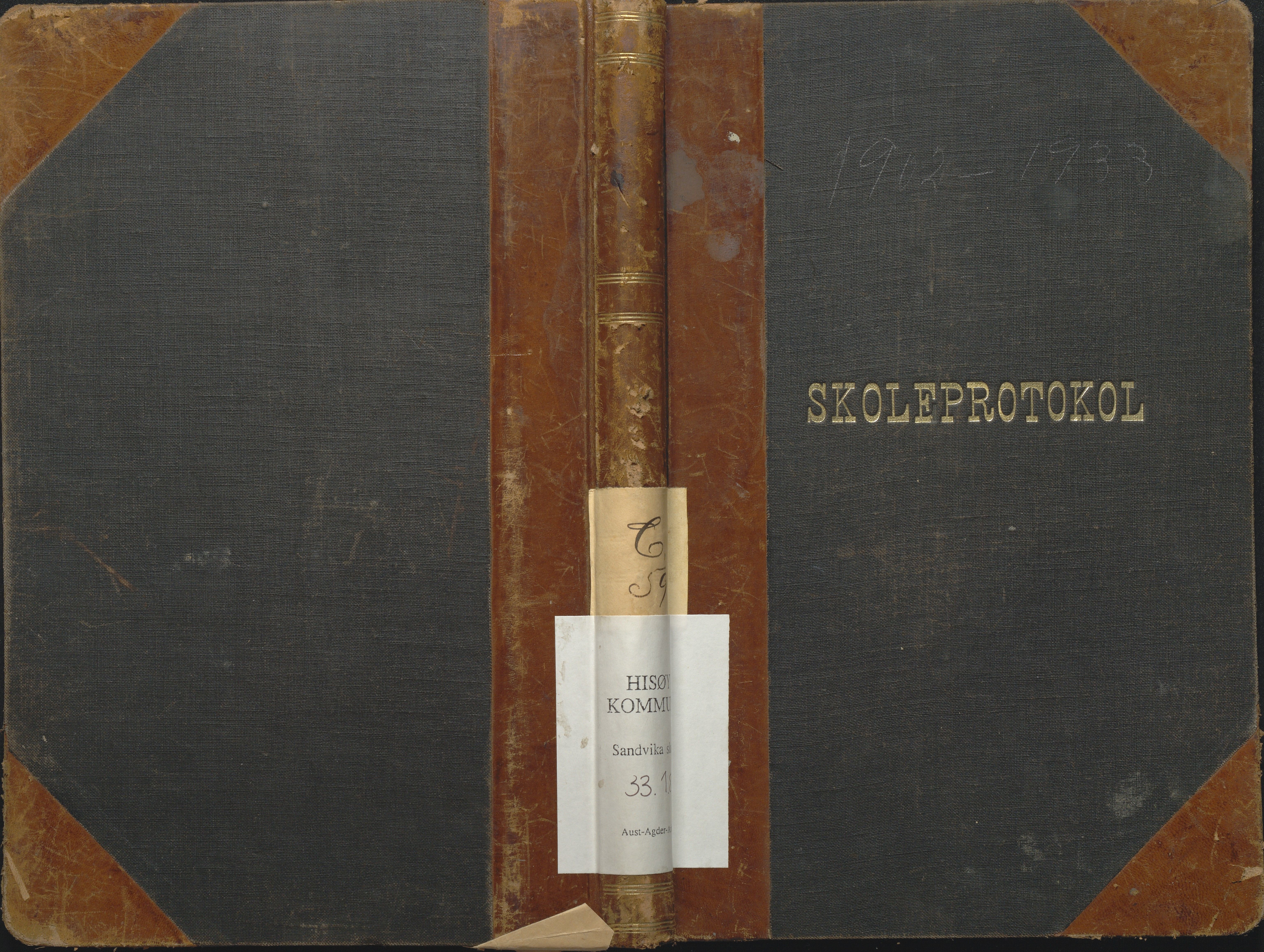 Hisøy kommune frem til 1991, AAKS/KA0922-PK/33/L0008: Skoleprotokoll, 1902-1933