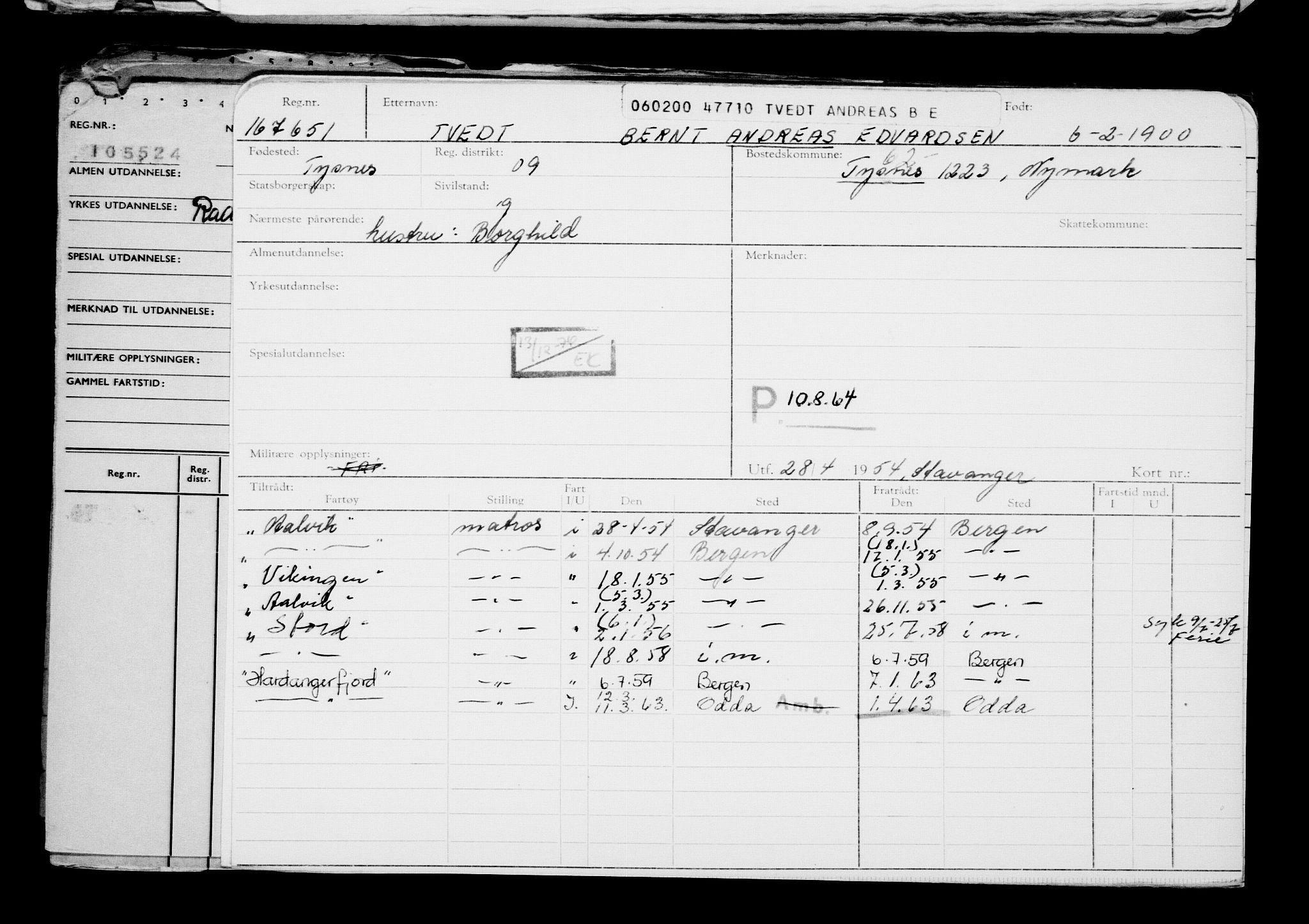 Direktoratet for sjømenn, AV/RA-S-3545/G/Gb/L0035: Hovedkort, 1900, p. 23