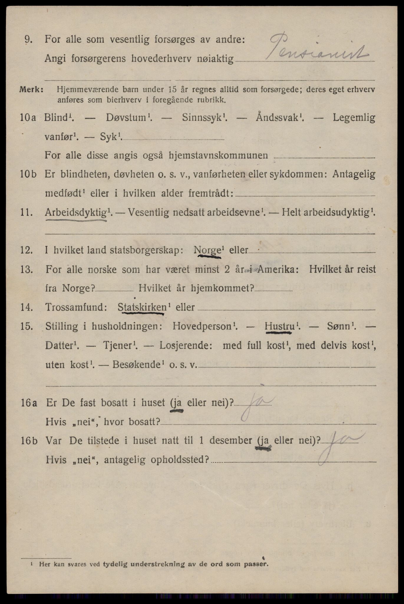 SAST, 1920 census for Haugesund, 1920, p. 12140