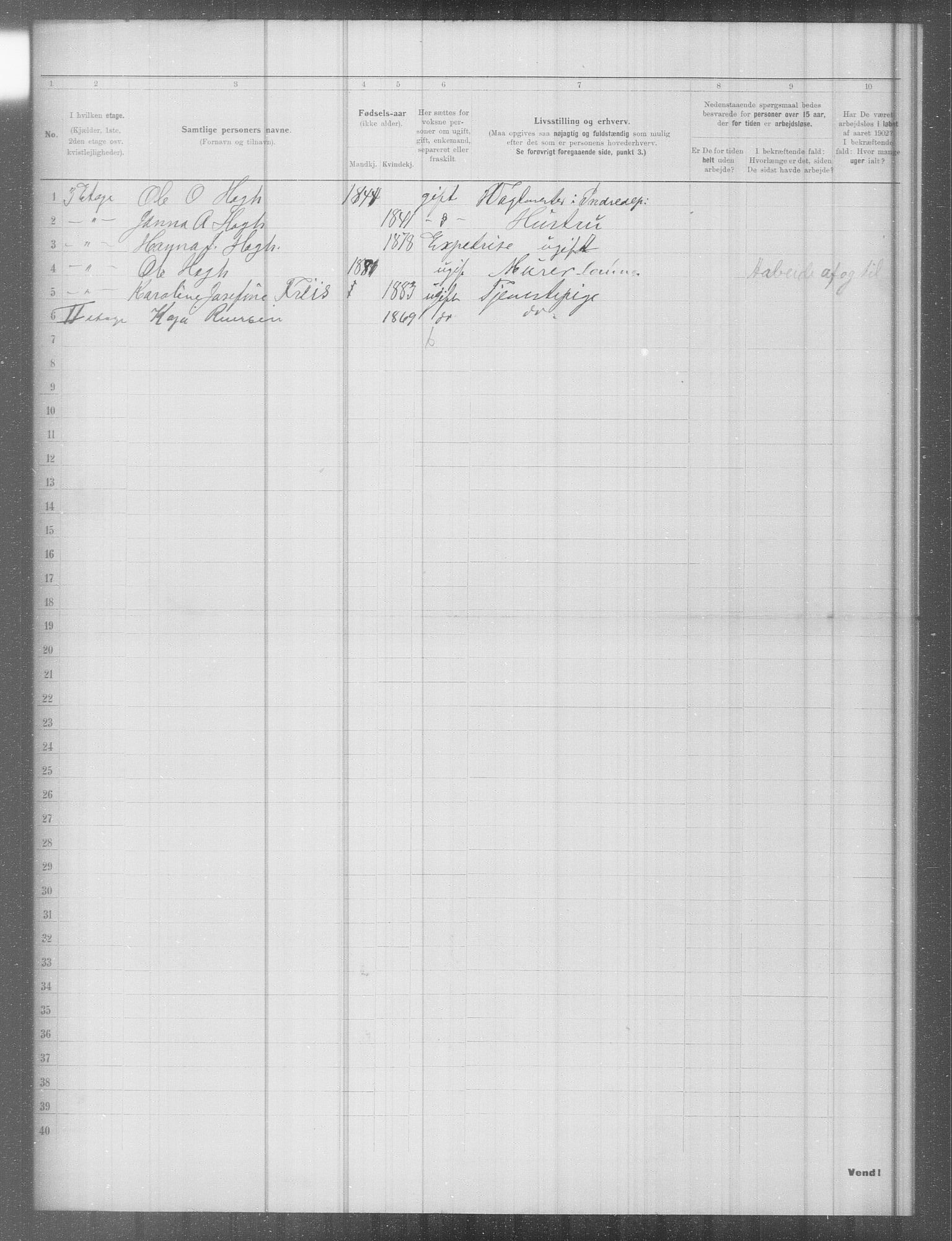 OBA, Municipal Census 1902 for Kristiania, 1902, p. 9320