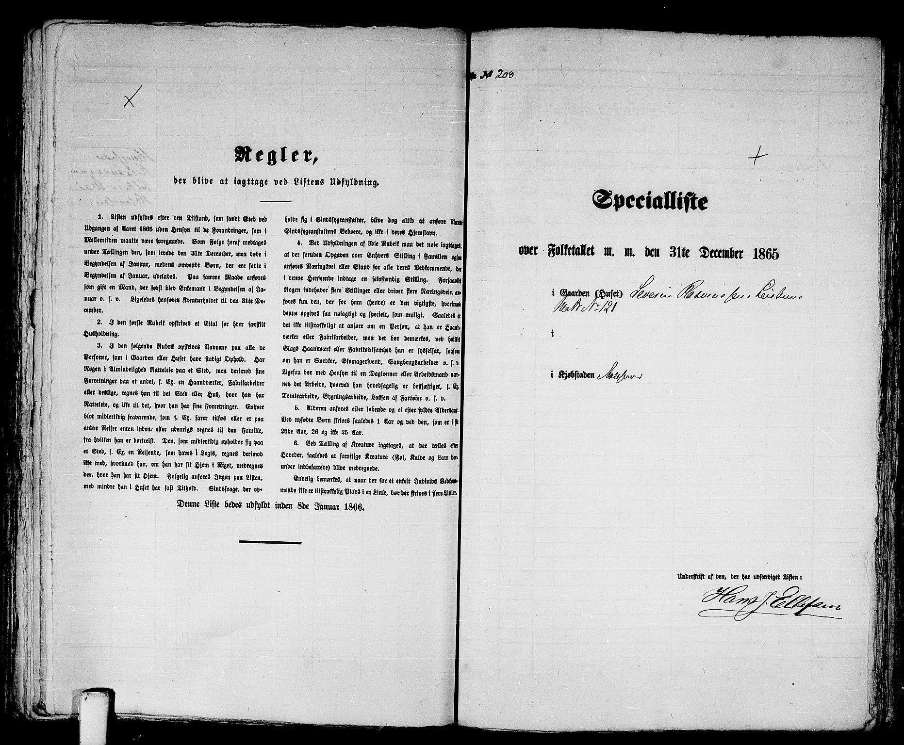 RA, 1865 census for Ålesund, 1865, p. 437