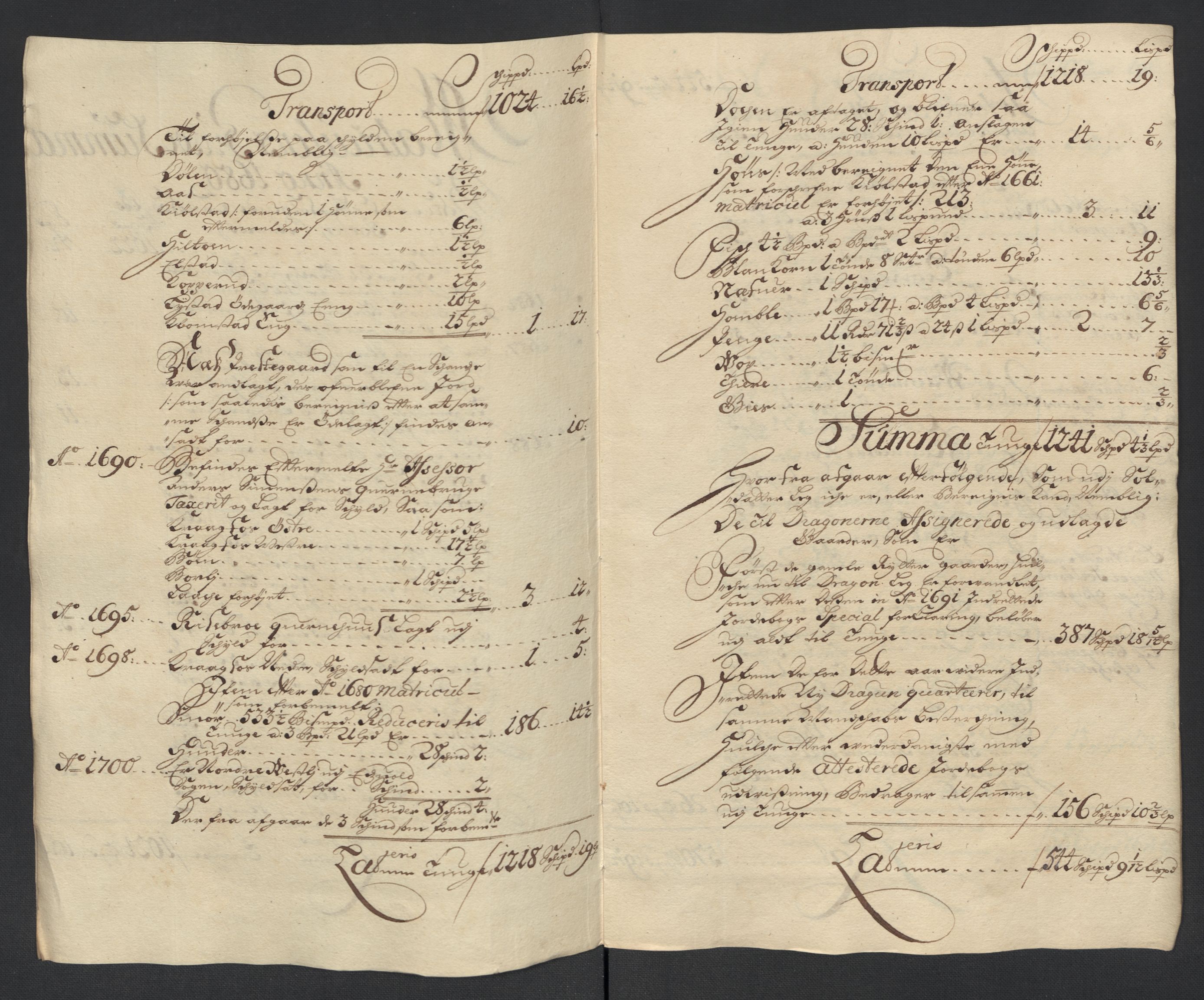 Rentekammeret inntil 1814, Reviderte regnskaper, Fogderegnskap, AV/RA-EA-4092/R12/L0716: Fogderegnskap Øvre Romerike, 1703, p. 242