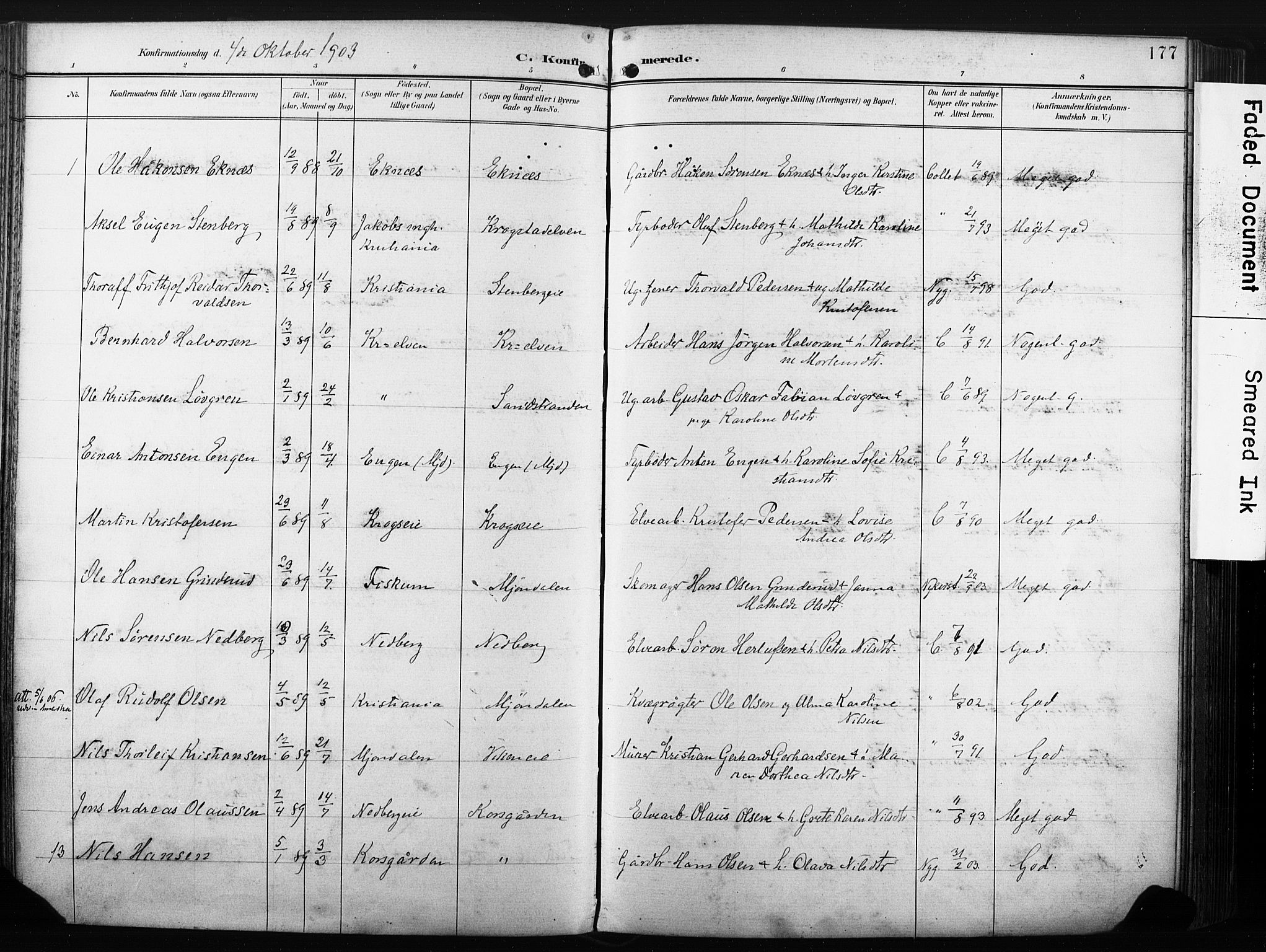 Nedre Eiker kirkebøker, AV/SAKO-A-612/F/Fa/L0005: Parish register (official) no. 5, 1898-1905, p. 177