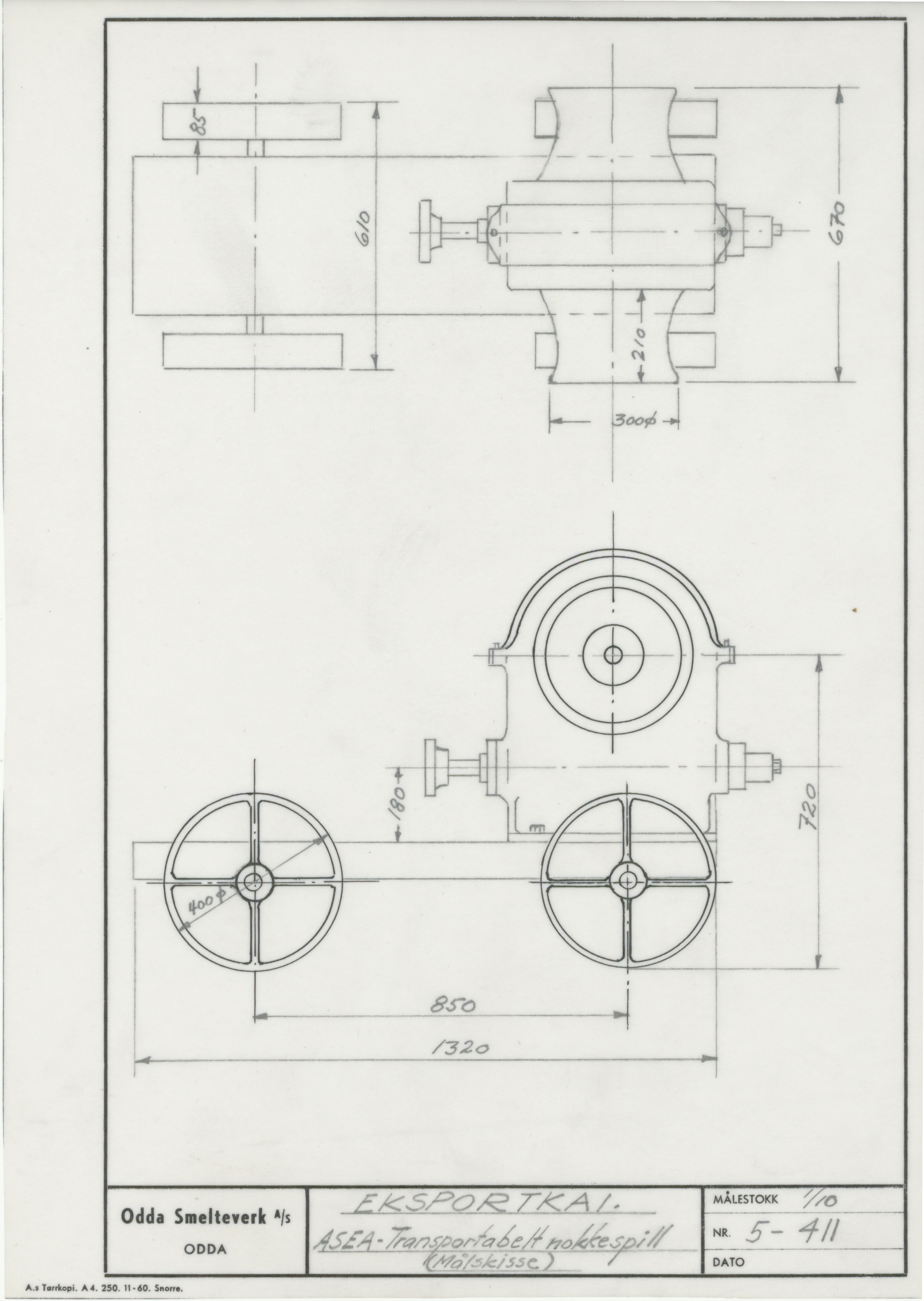 Odda smelteverk AS, KRAM/A-0157.1/T/Td/L0005: Gruppe 5. Transport, taubane, 1954-1994, p. 98