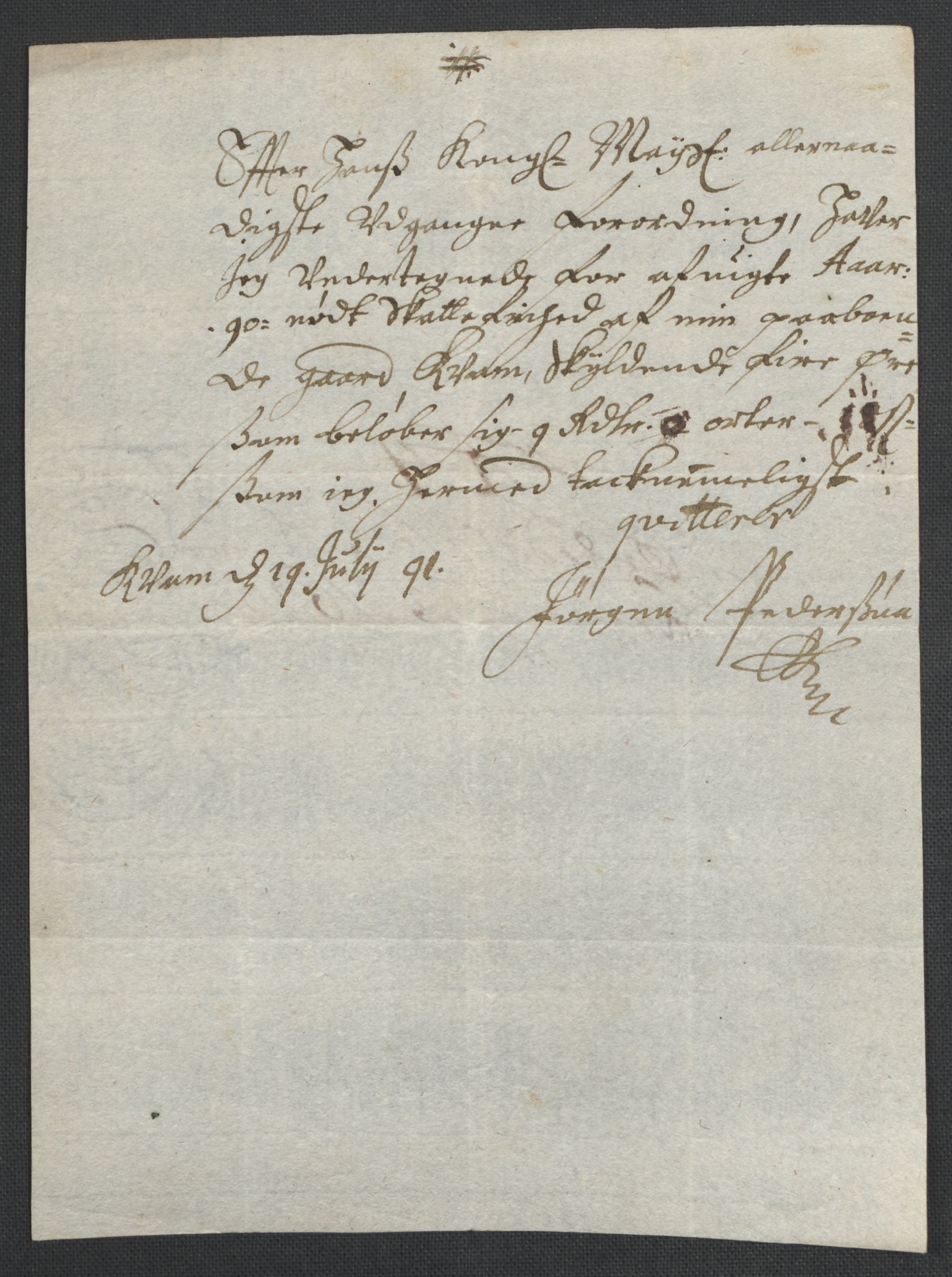 Rentekammeret inntil 1814, Reviderte regnskaper, Fogderegnskap, AV/RA-EA-4092/R58/L3936: Fogderegnskap Orkdal, 1689-1690, p. 441