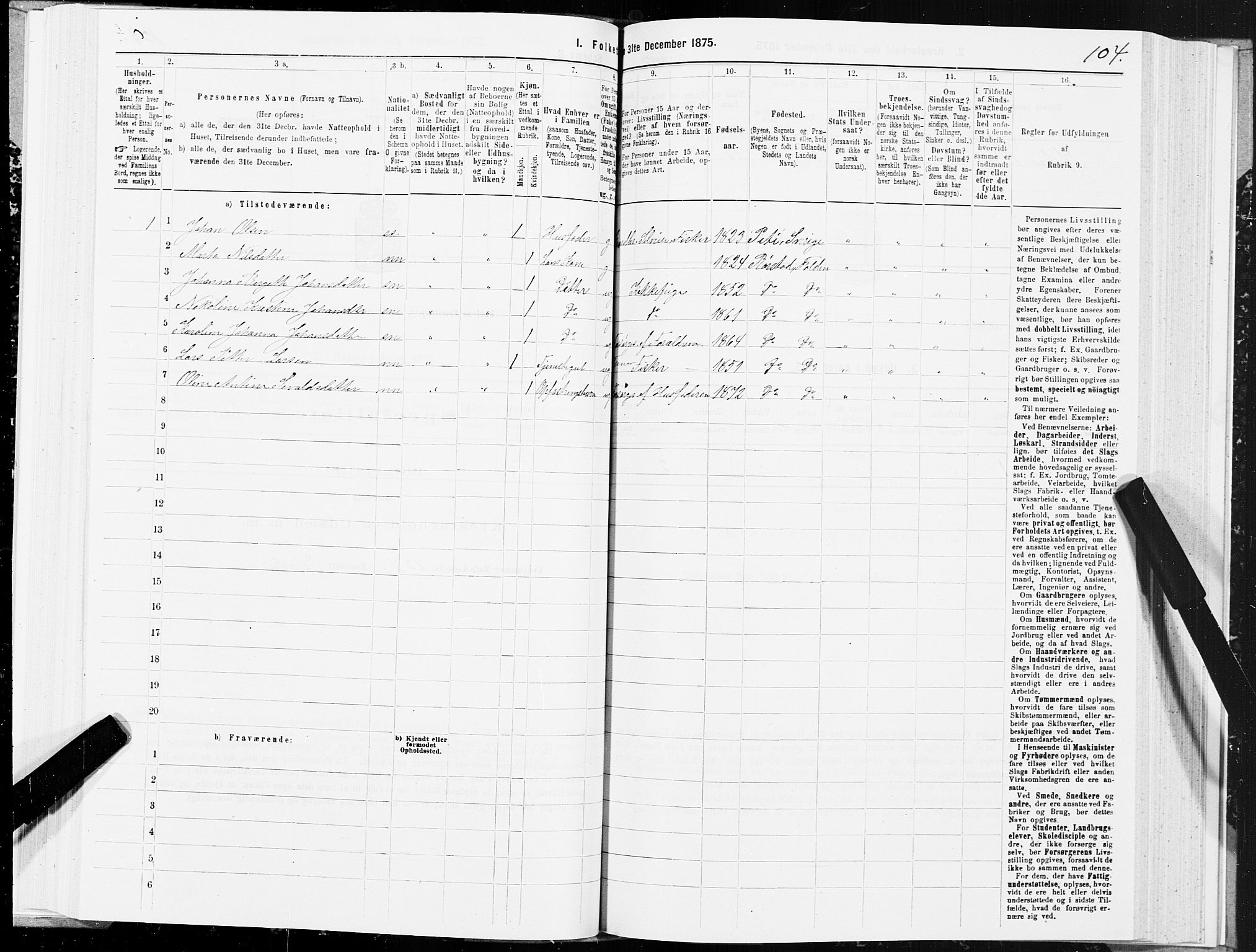 SAT, 1875 census for 1845P Folda, 1875, p. 2104